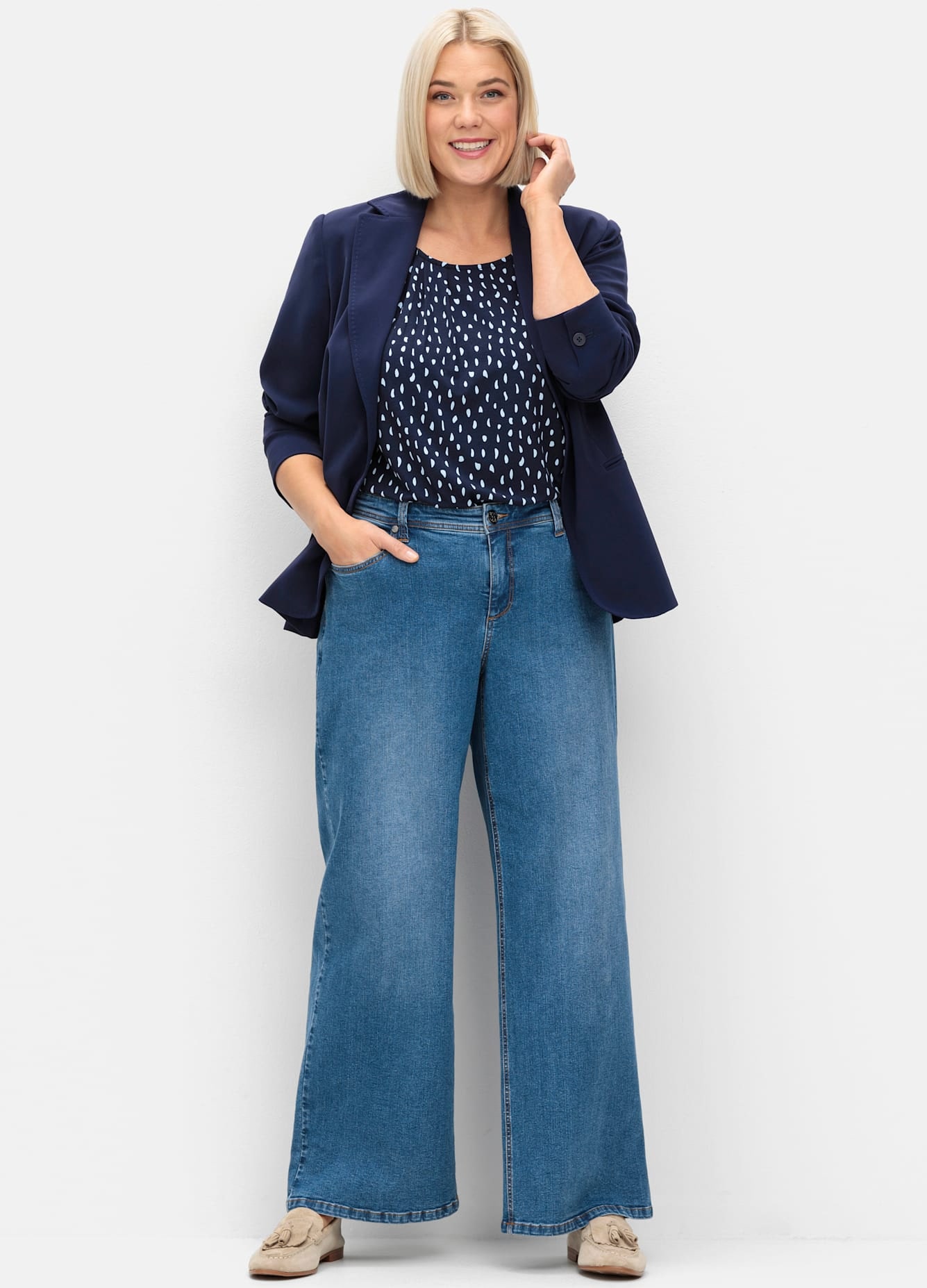 Sheego Bequeme Jeans 1 Stk. tlg. günstig online kaufen