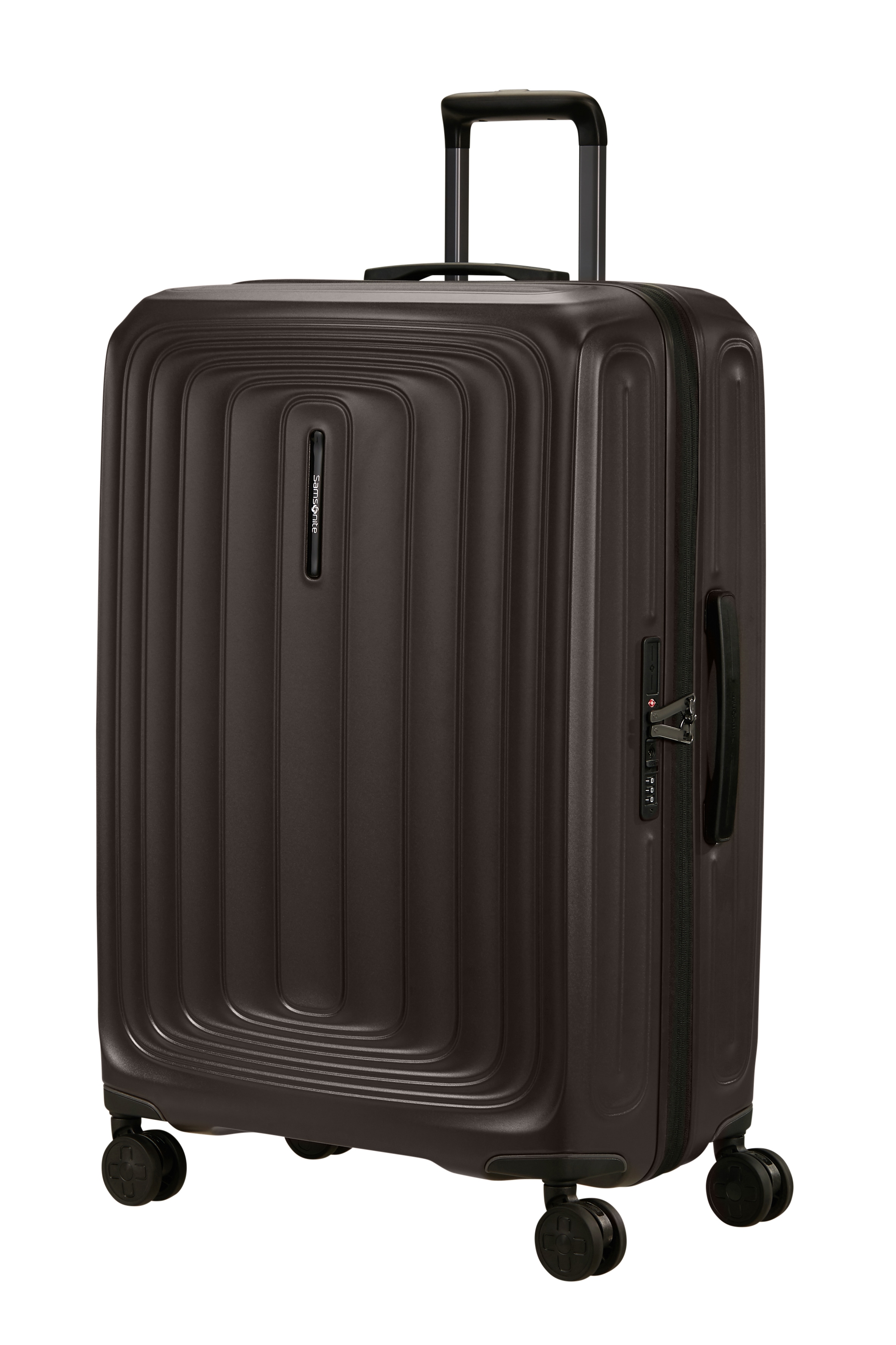 Samsonite "2WANDER" 107 l 4 Rollen aus robustem Polycarbonat, mit Adressetikett und Dehnfalte