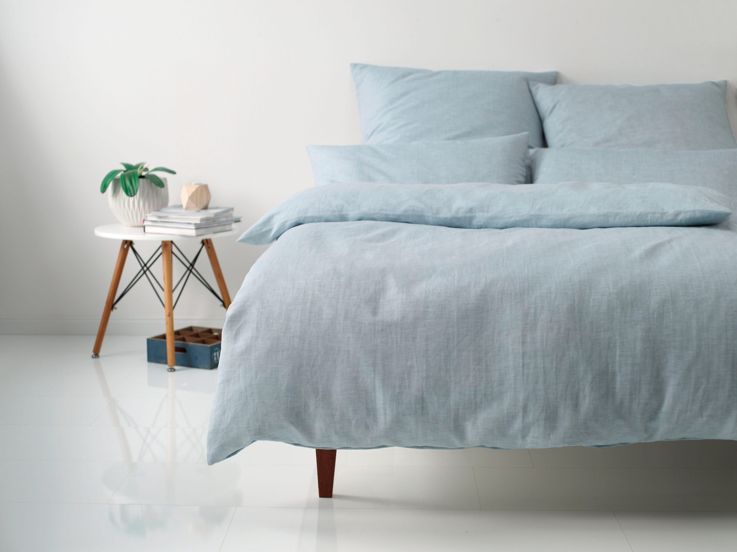 Elegante Bettwäsche »Pure Leinen«, angenehmes Material
