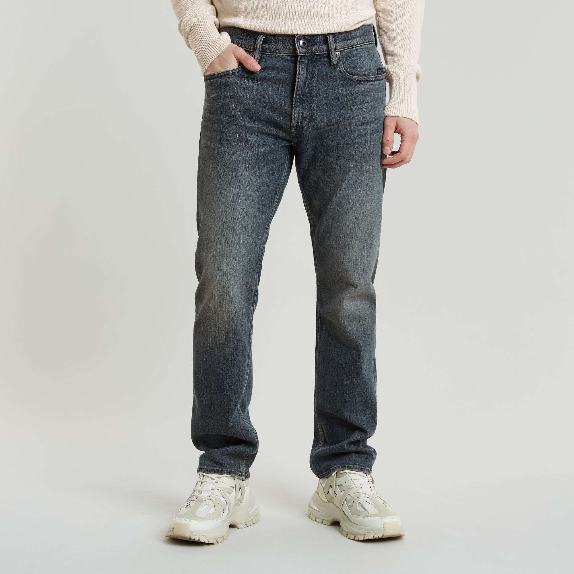 G-STAR Straight-Jeans Mosa Straight mit hellen günstig online kaufen
