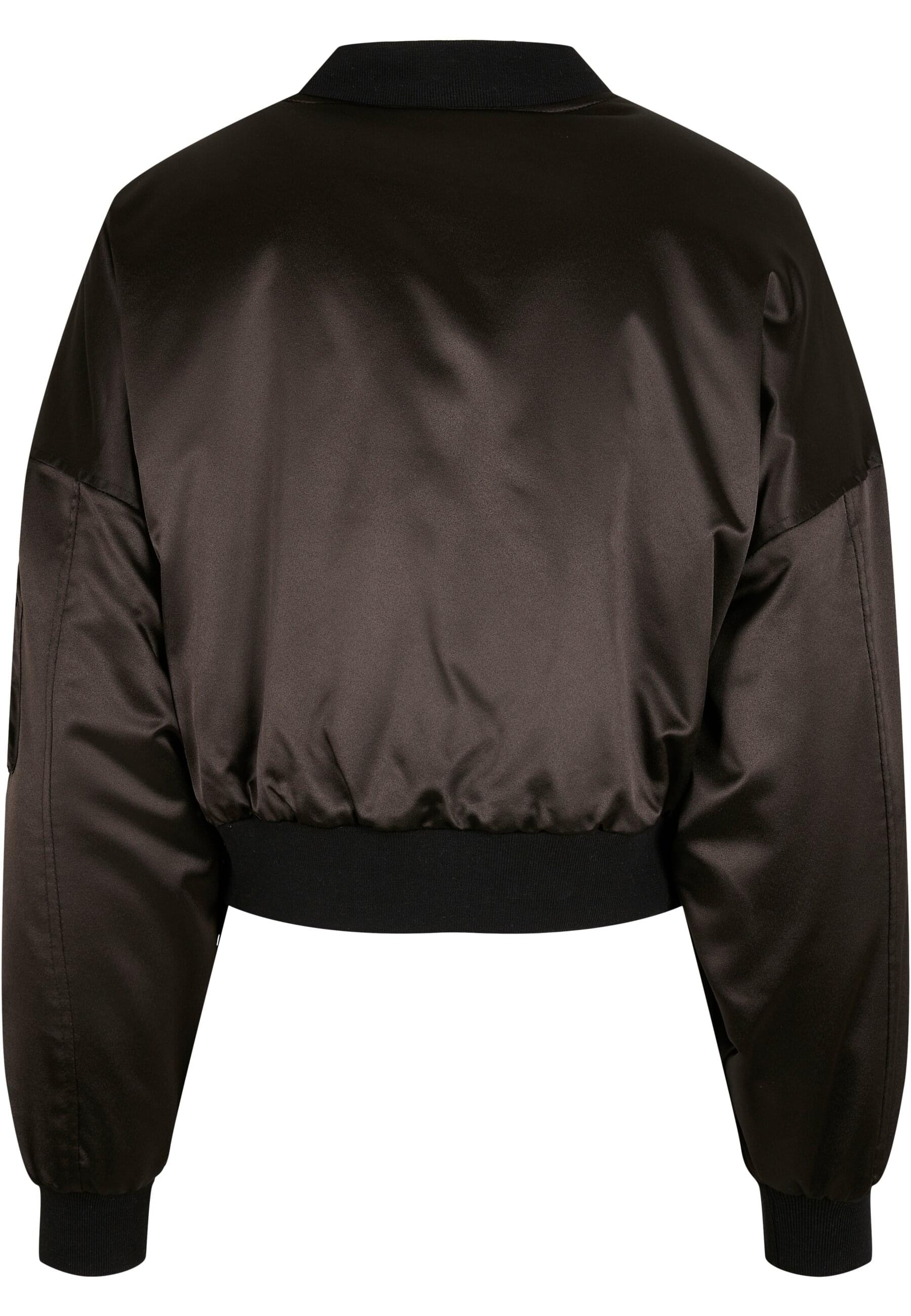 Jacket«, BAUR Short kaufen URBAN »Damen Ladies Bomberjacke Kapuze | Oversized Satin CLASSICS St.), ohne Bomber online (1