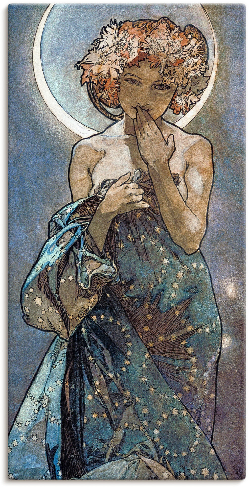 Artland Wandbild "Sterne Der Mond 1902", Frau, (1 St.), als Alubild, Outdoo günstig online kaufen