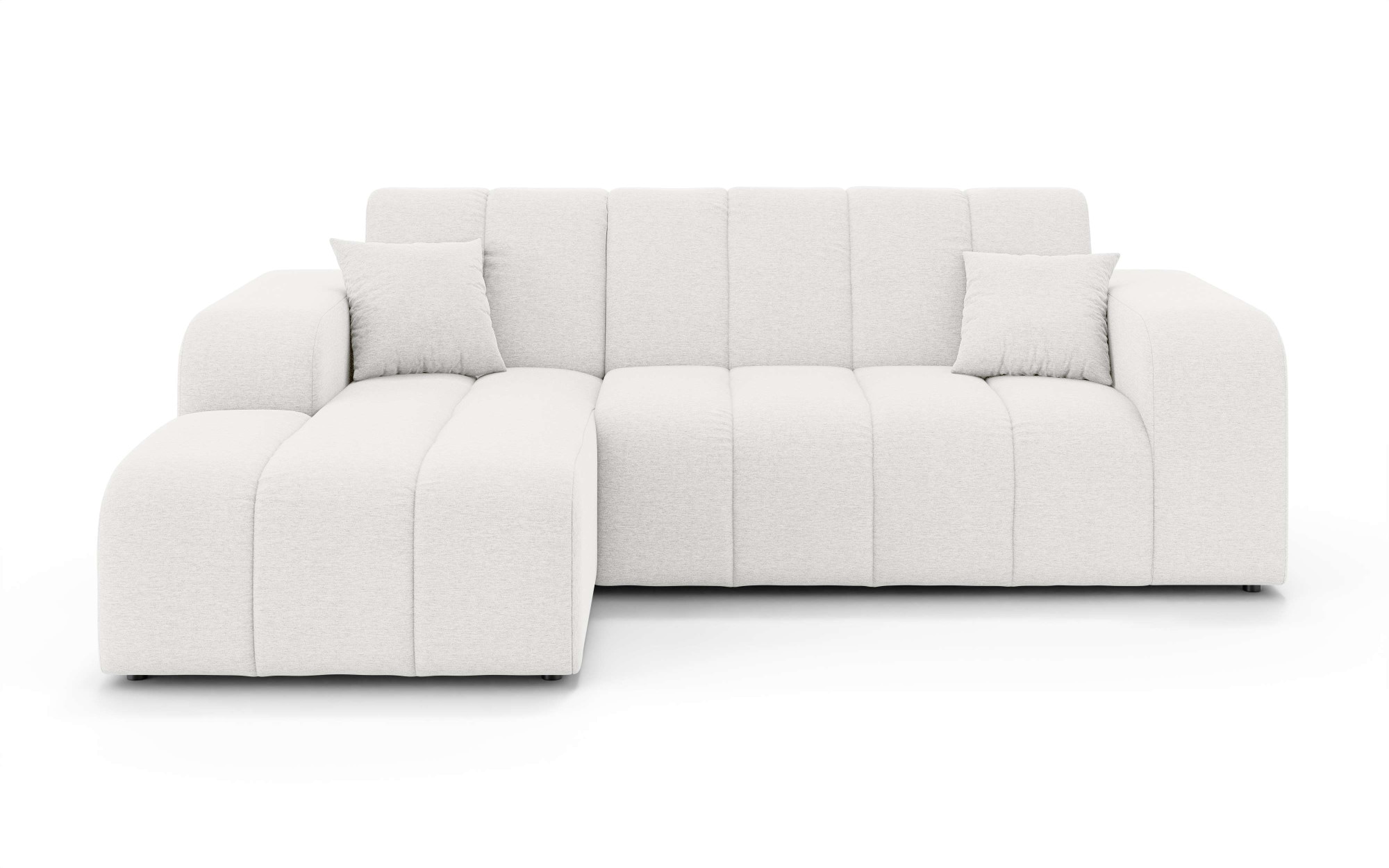 INOSIGN Ecksofa »CASSY L-Form, Schlafsofa mit Bettkasten, Maße B/T/H: 245/165/88 cm«, mit 2 Rückenkissen, Recamiere rechts oder links bestellbar