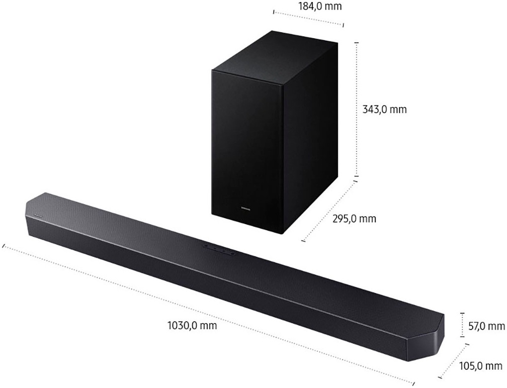 Samsung Soundbar »HW-Q610GF Q-Soundbar«, 3.1.2-Kanal Surround System, Dolby Atmos I DTS:X, Adaptive Sound