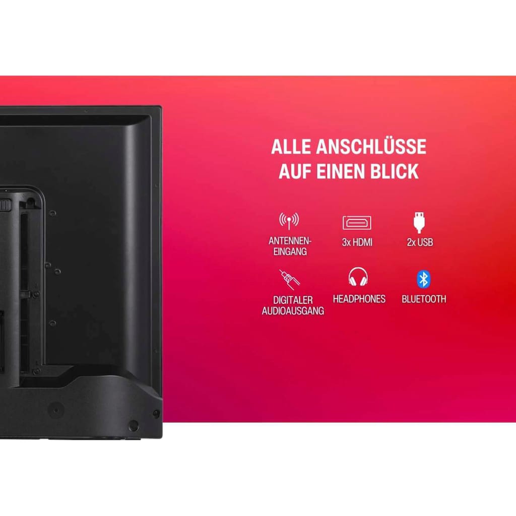 Telefunken LED-Fernseher »D43V850M5CWH«, 108 cm/43 Zoll, 4K Ultra HD, Smart-TV