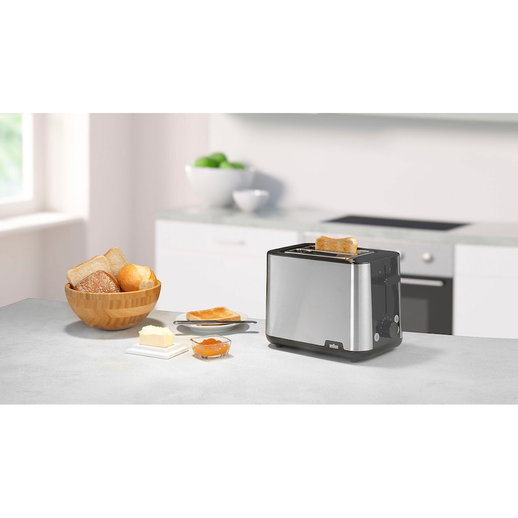 Braun Toaster »PurShine HT1510 BK«, 2 kurze Schlitze, 900 W