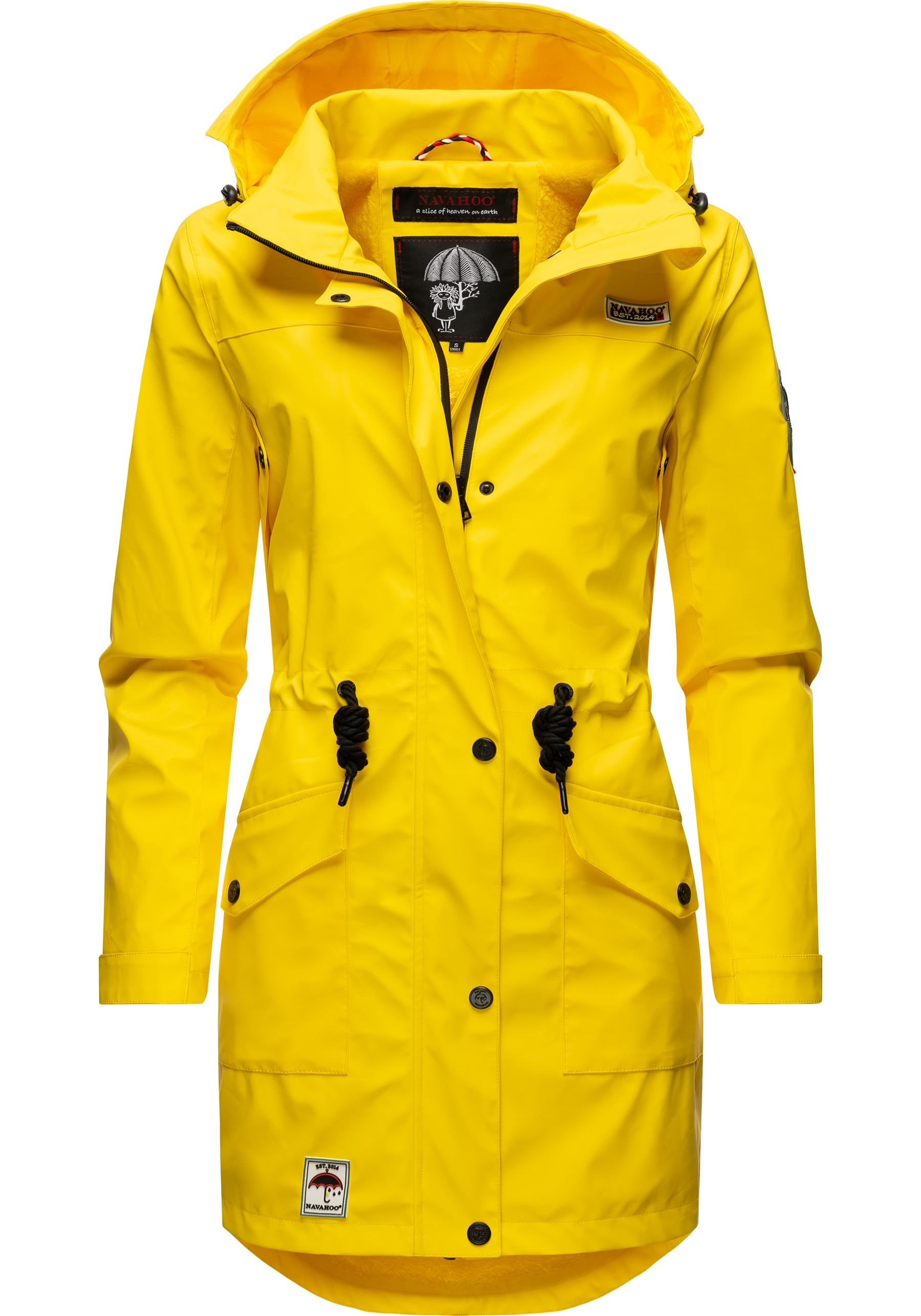 Navahoo Outdoorjacke "Deike", mit Kapuze, modischer Damen Outdoor Regenmantel