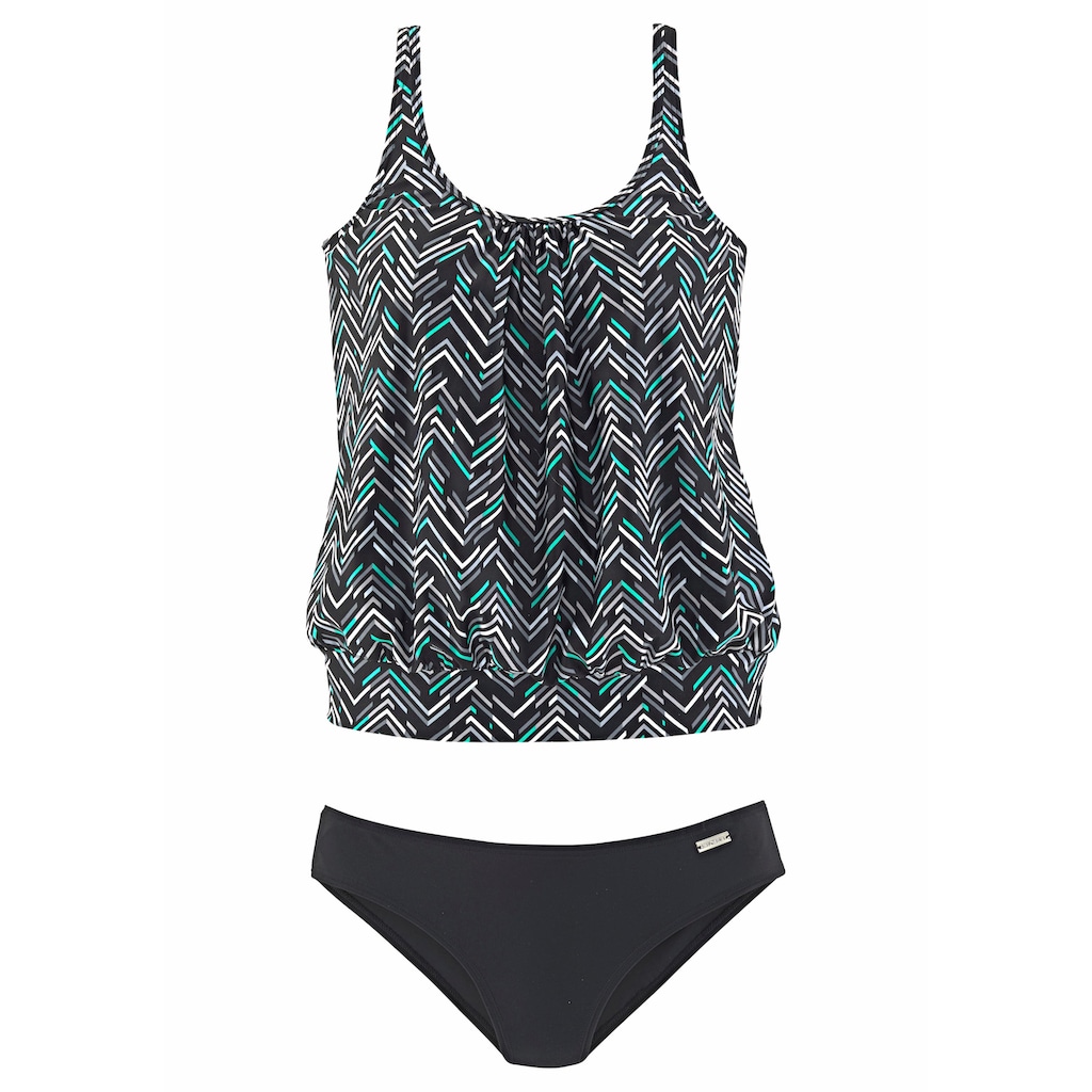 LASCANA Oversize-Tankini, mit grafischem Print