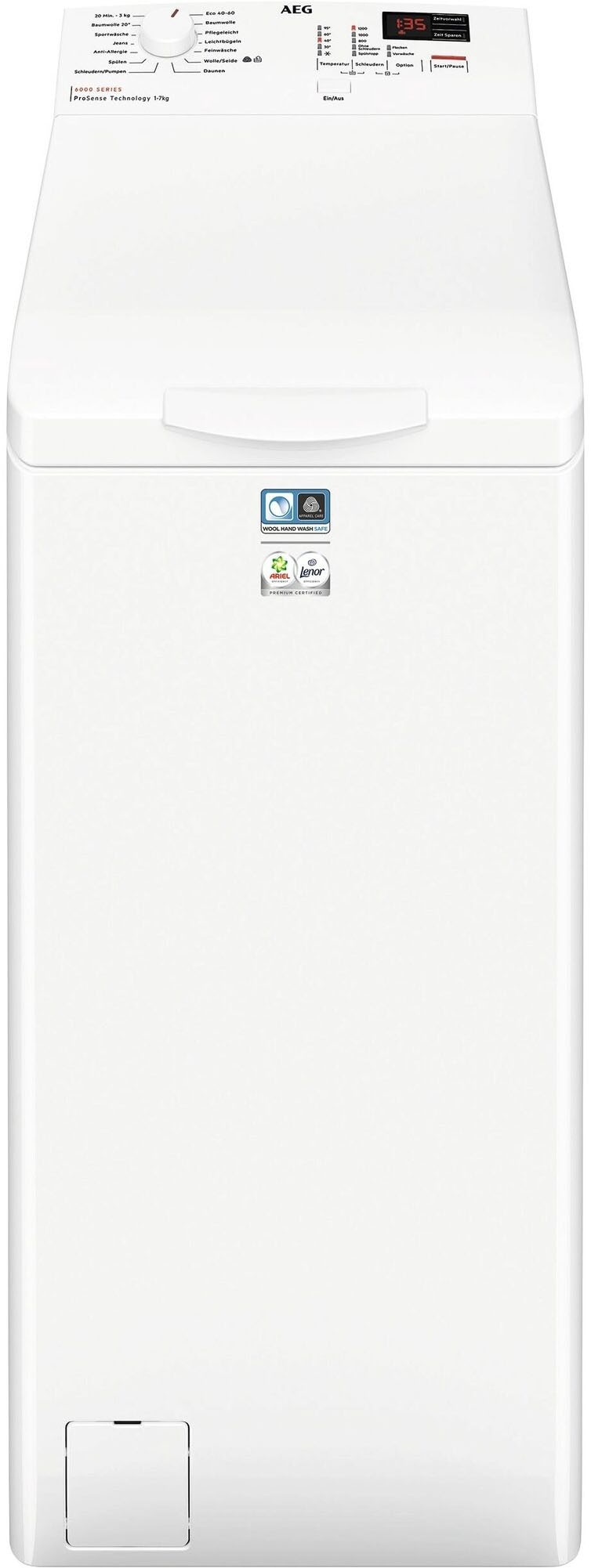 AEG Waschmaschine Toplader 6000 ProSense "LTR6N40270" 7 kg 1200 U/min Anti- günstig online kaufen