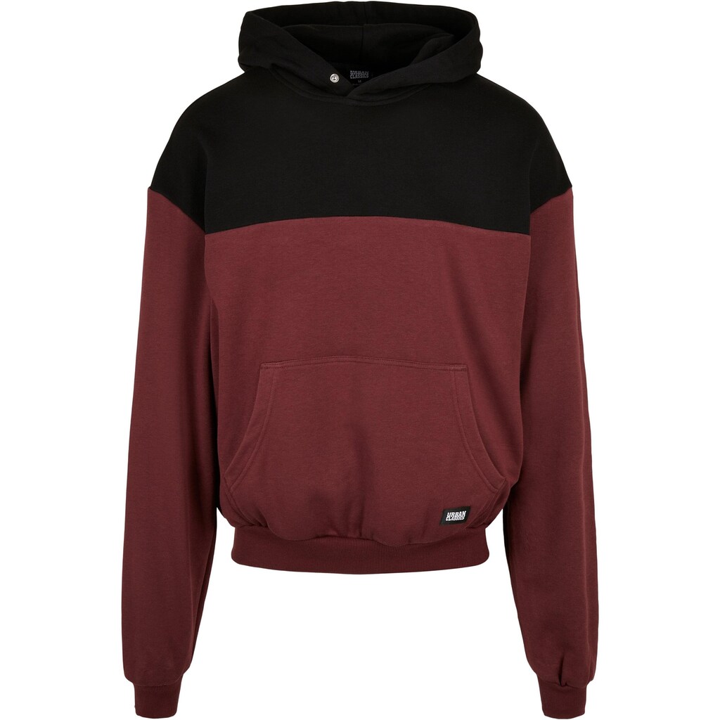 URBAN CLASSICS Sweatshirt »Urban Classics Herren Upper Block Hoody«, (1 tlg.)