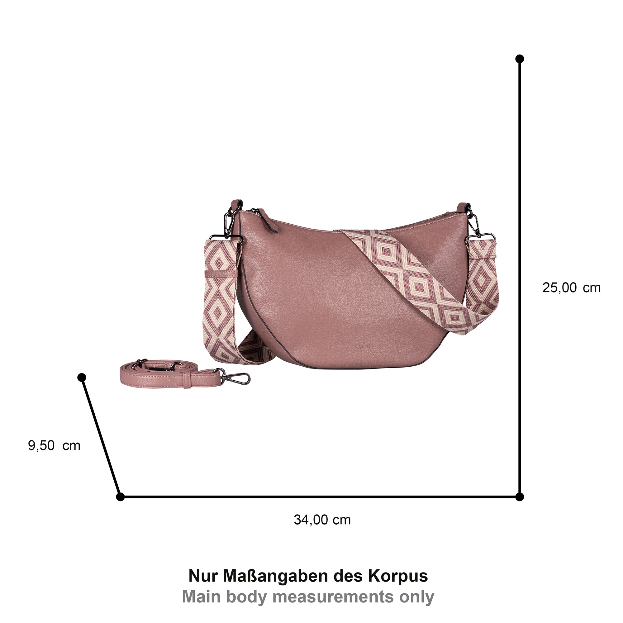 Gabor Umhängetasche "Linda" weiches Kunstleder mit elegantem Schultergurt a günstig online kaufen