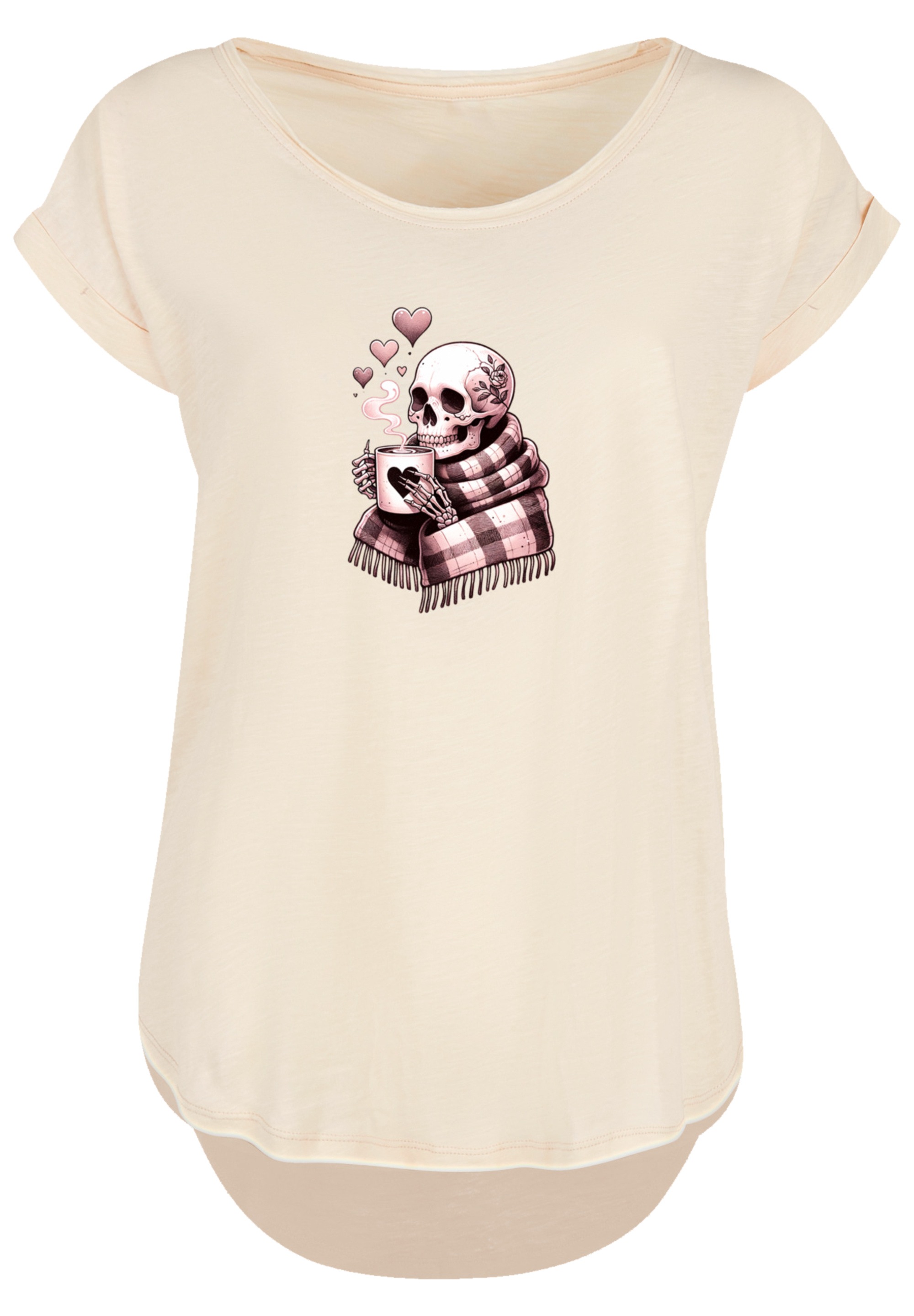 F4NT4STIC T-Shirt »Cozy Winter Skelett«, Premium Qualität