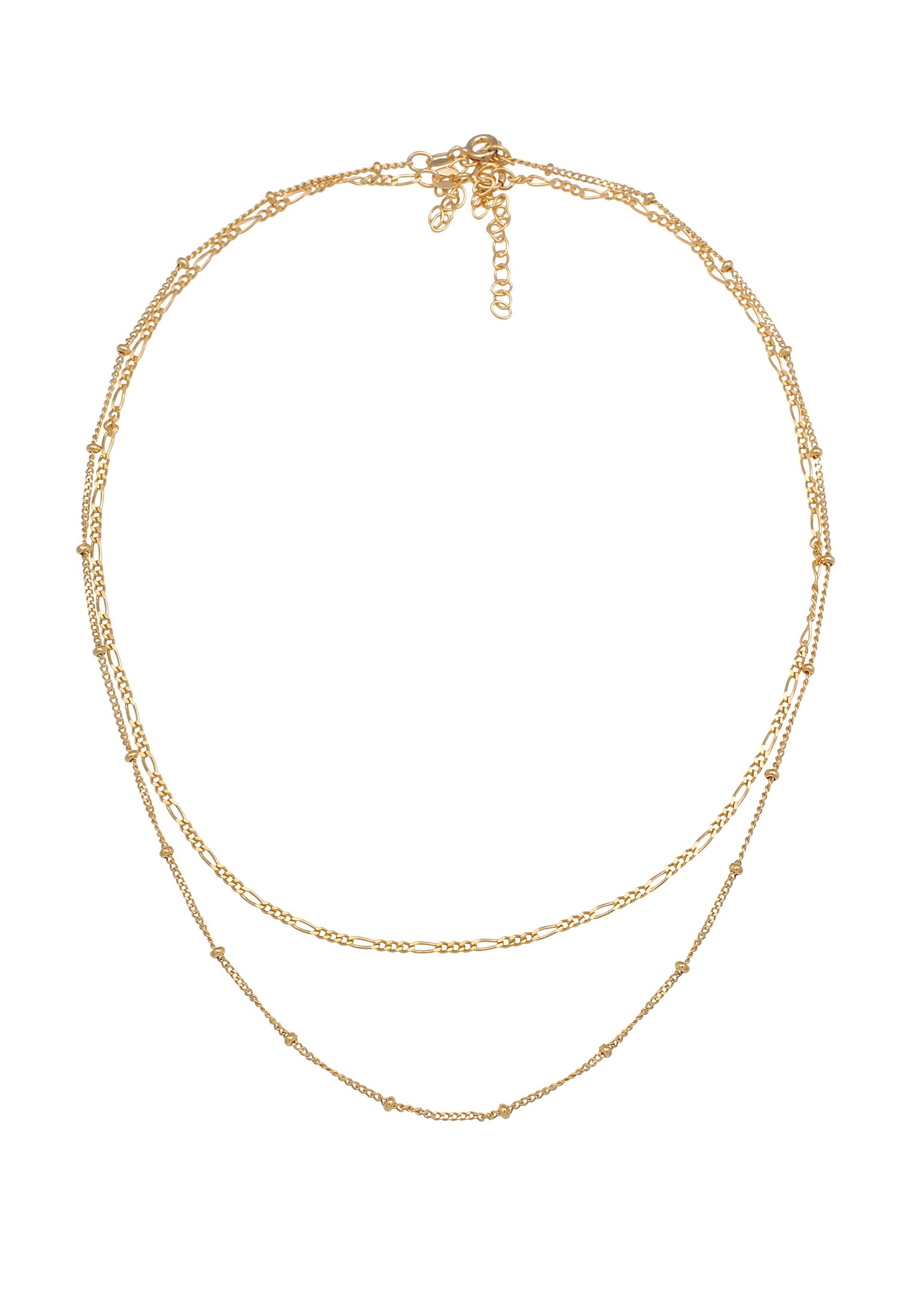 Elli Ketten-Set »Choker Set (2tlg) Figaro Panzer Kugel 925 Silber«