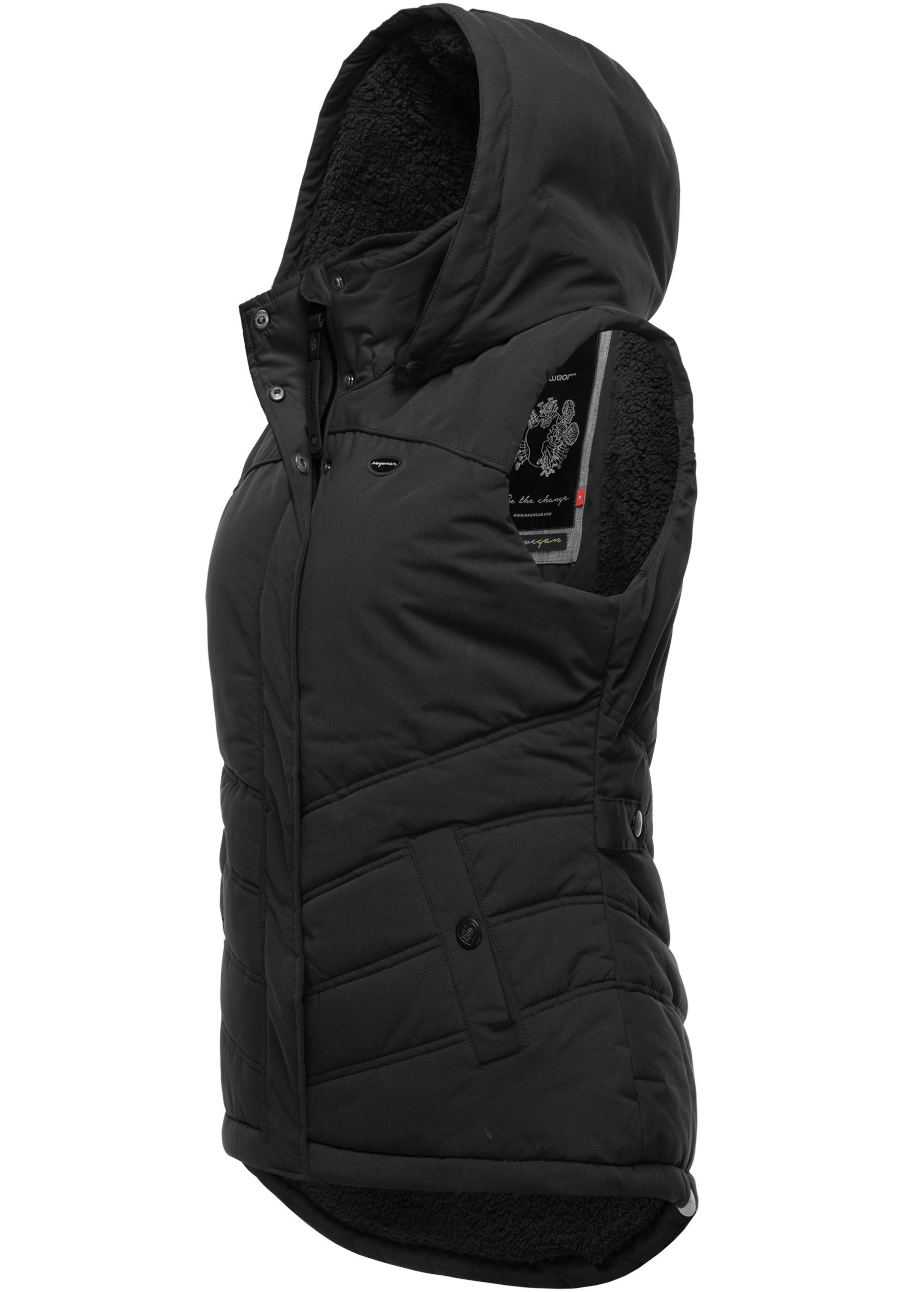 Ragwear Steppweste "Hesty", Wasserdichte Outdoor-Weste mit abnehmbarer Kapu günstig online kaufen