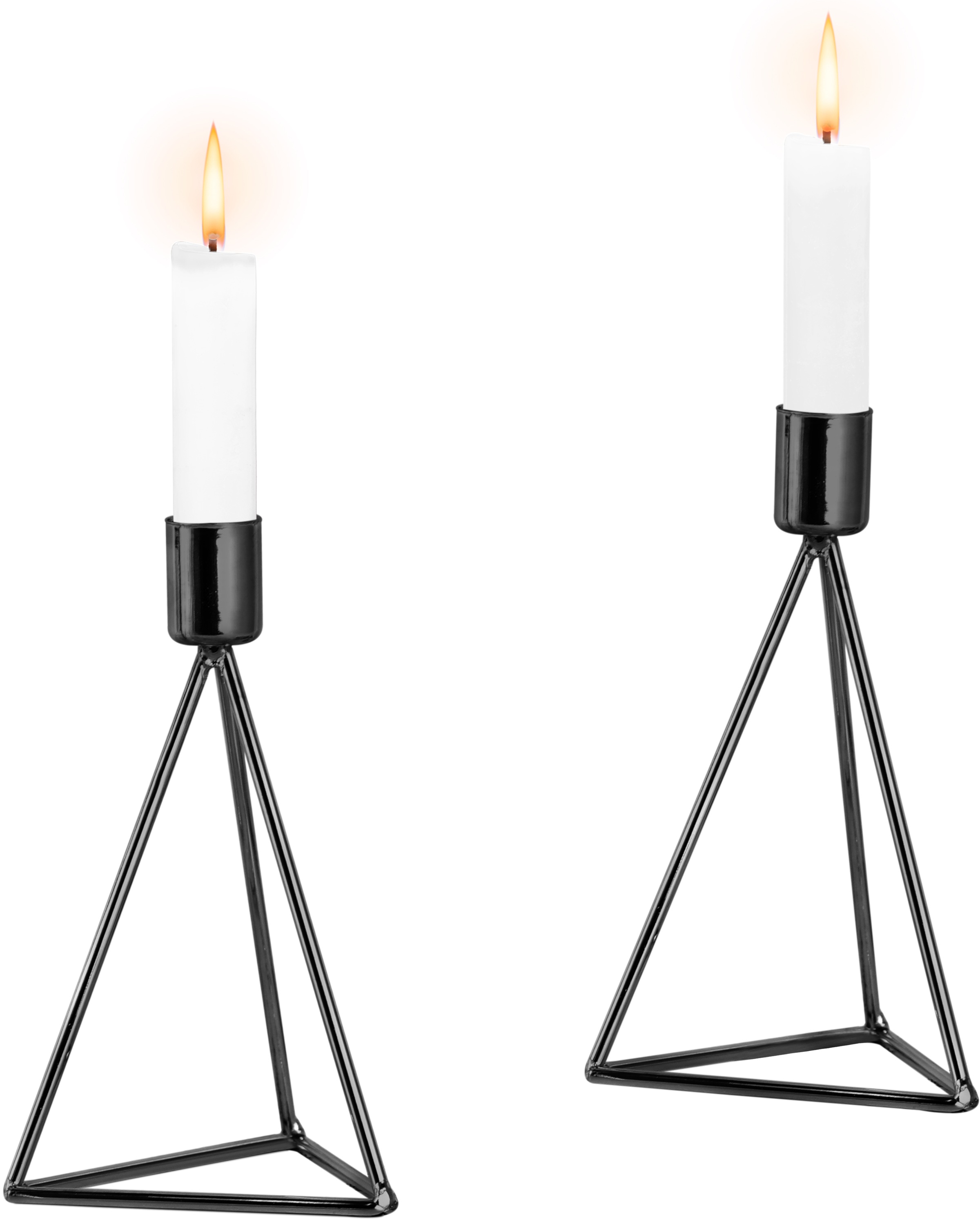 ECHTWERK Teelichthalter »Modern Small, Weihnachtsdeko«, (Set, 2 St.), moderner Kerzenhalter aus Eisen, Kerzenständer, Höhe ca. 16,5 cm