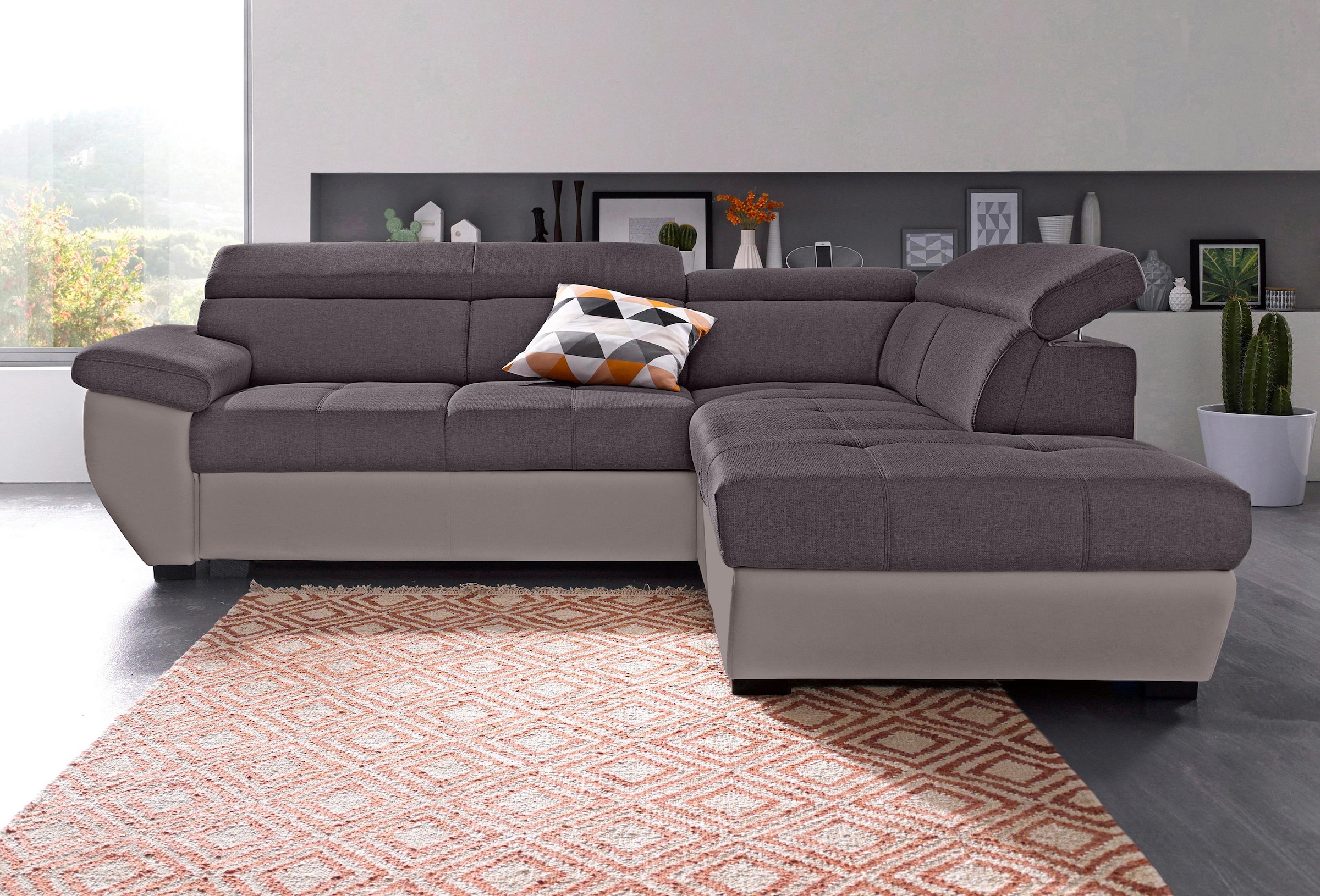 COTTA Ecksofa »Speedway L-Form« su Kopfteilv...