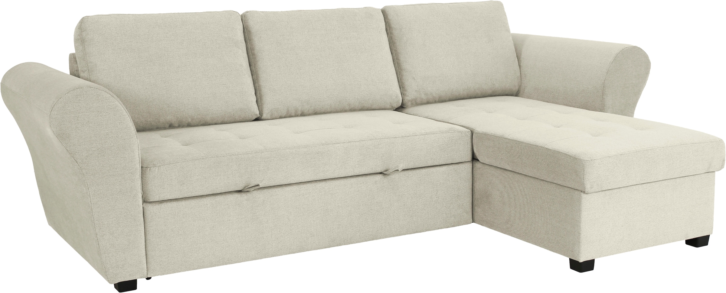 Trends by HG Ecksofa »LASSE, L-Form«, (2 St.), inkl. Schlaffunktion & Bettkasten