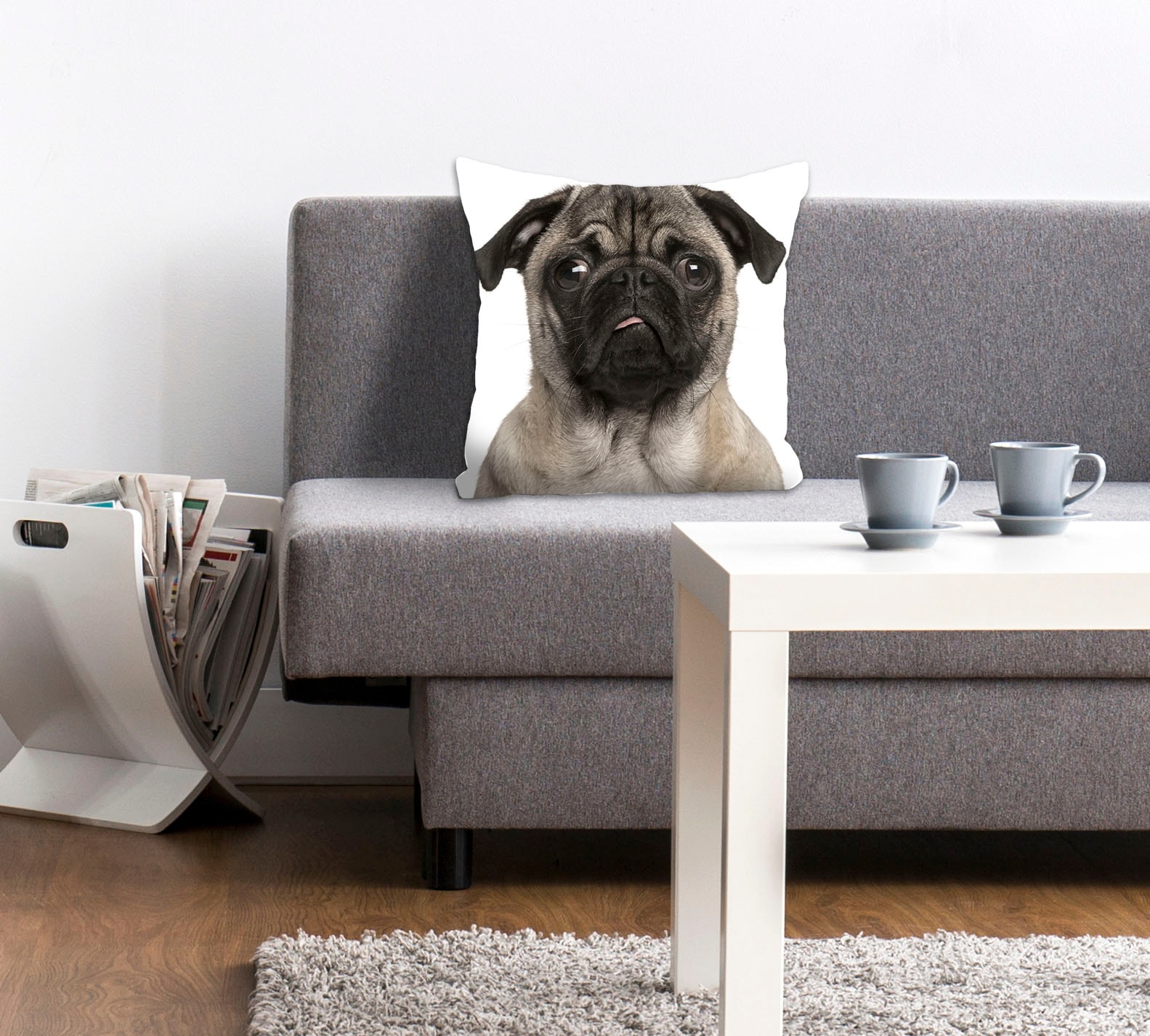 queence Dekokissen "Mops" mit einem Mops günstig online kaufen