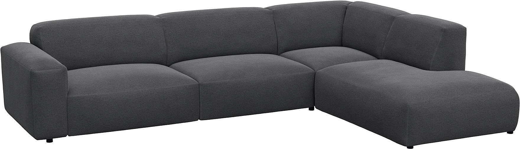 FLEXLUX Ecksofa »Lucera, super bequem durch hochwertigen Sitzaufbau mit Kaltschaum«, modern & anschmiegsam, L-Form, Designsofa