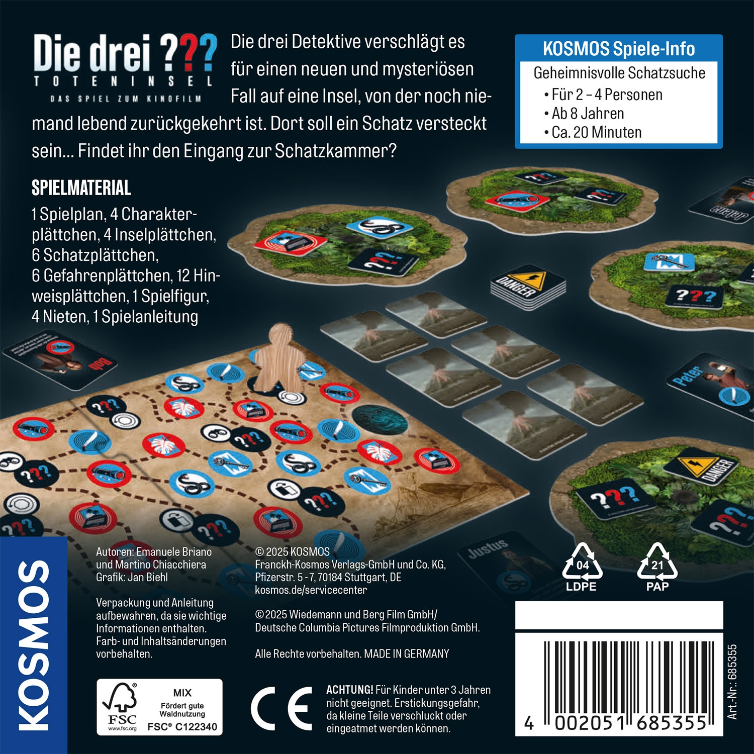 Kosmos Spiel »Die drei ??? und die Toteninsel« Made in Germany