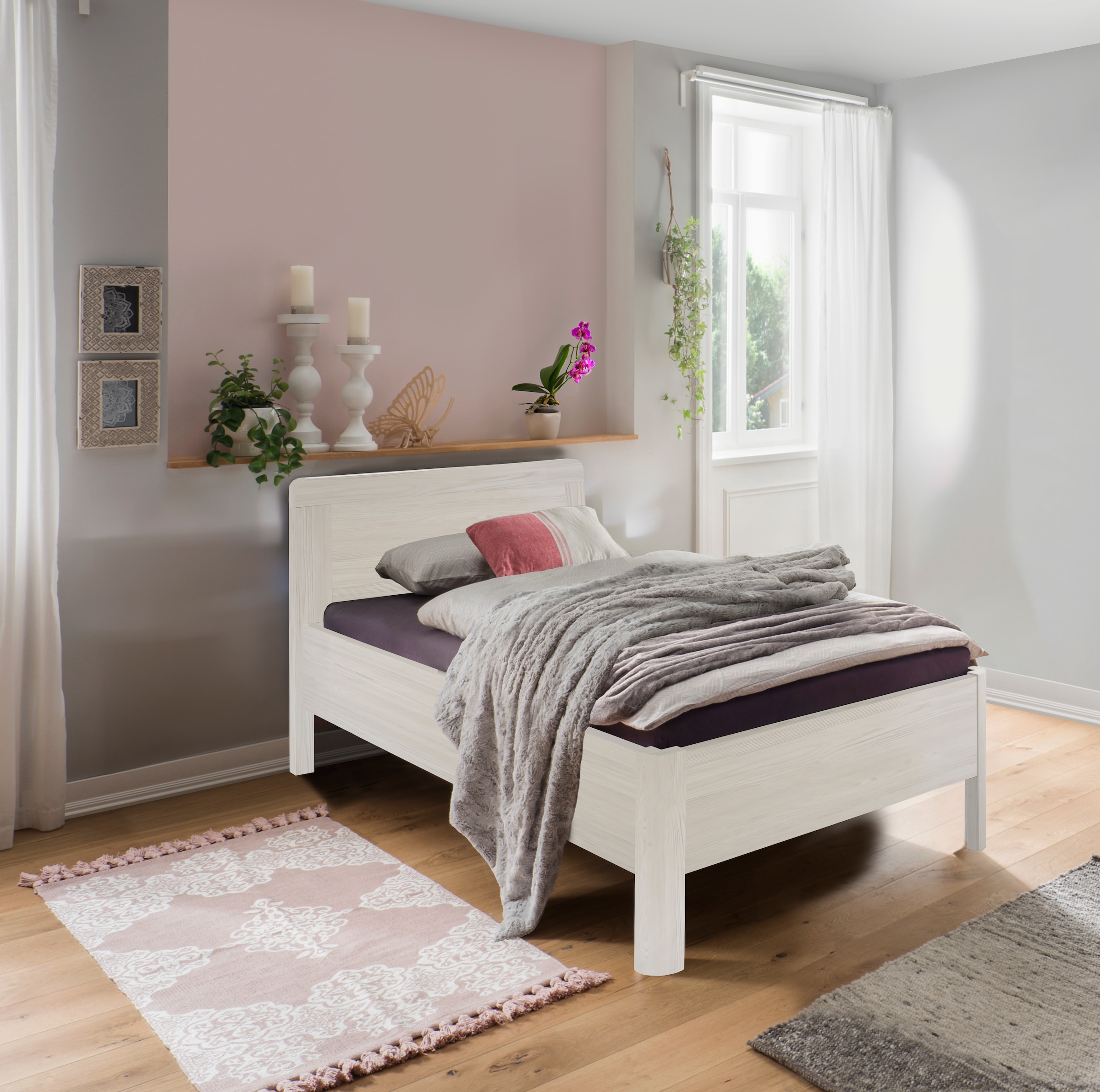 WIEMANN Holzbett "Bern, Bettgestell, Bettrahmen, für Schlafzimmer", (4-fach günstig online kaufen
