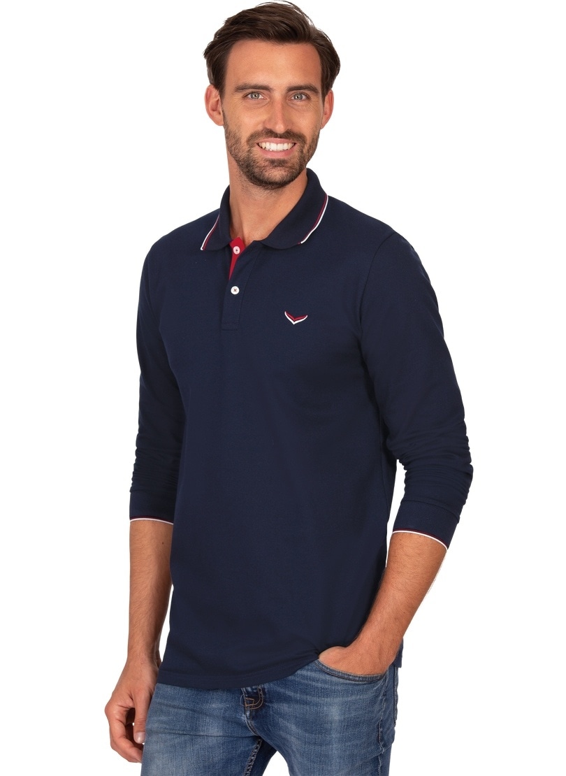 Poloshirt »TRIGEMA Modisches Poloshirt mit langen Armen«