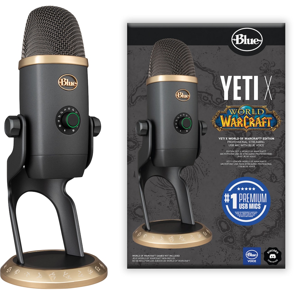 Blue Streaming-Mikrofon »Yeti X World of Warcraft® Edition«, (1 tlg.)