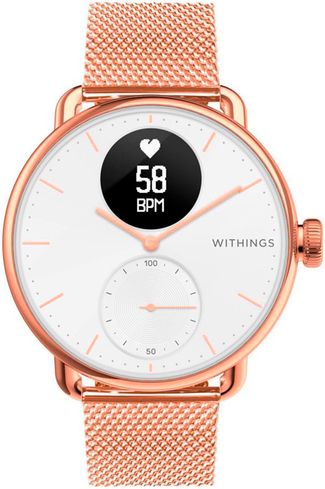 Thumbnail - Withings Smartwatch-Armband "Wristband Mesh Loop 18mm für ScanWatch/2 38mm und ScanWatch Light" Move, Steel HR 36mm - Ma...