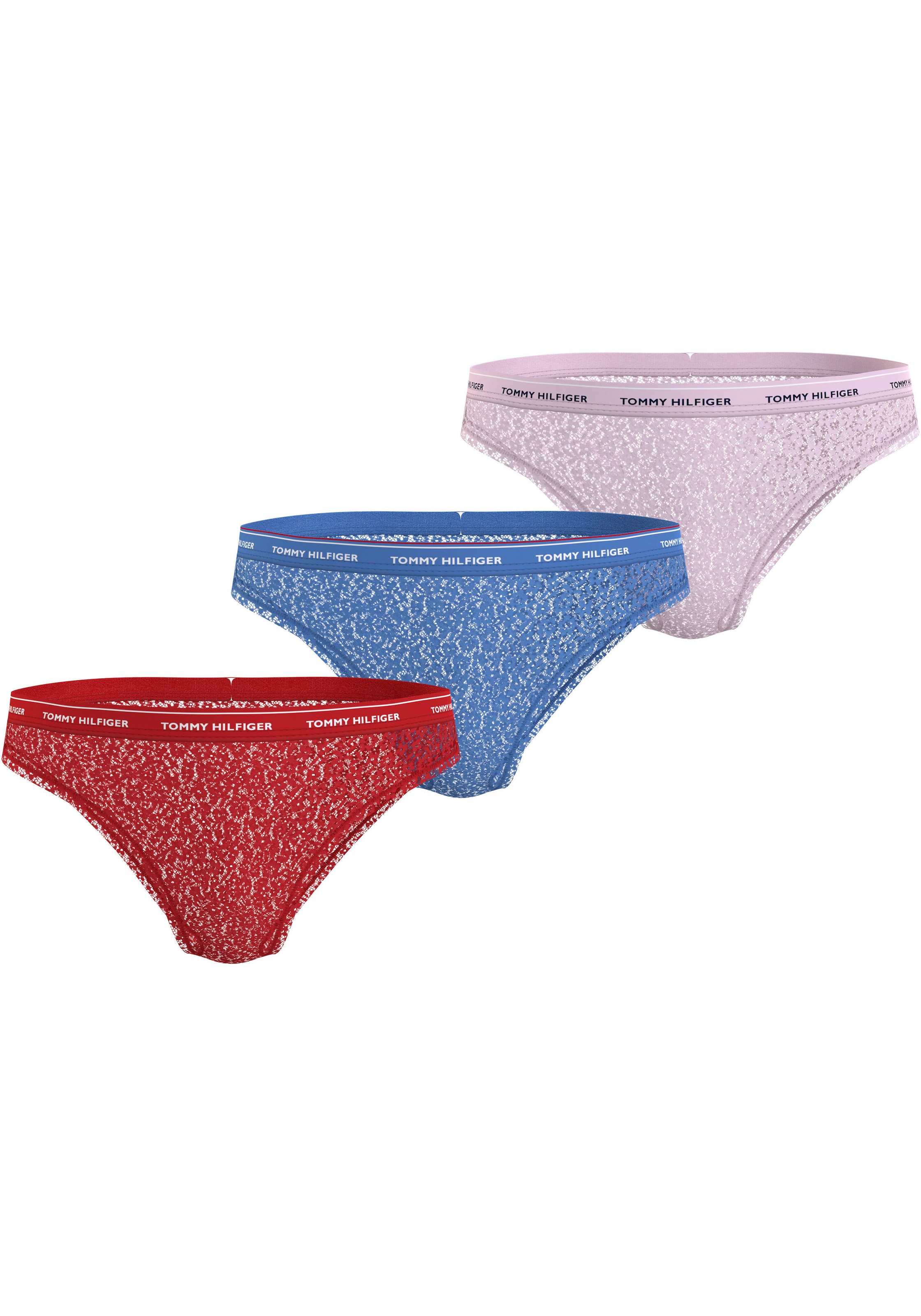 Tommy Hilfiger Underwear Bikinislip "3 PACK BIKINI LACE (EXT SIZES)", (Packung, 3er-Pack), mit Tommy Hilfiger Logobund