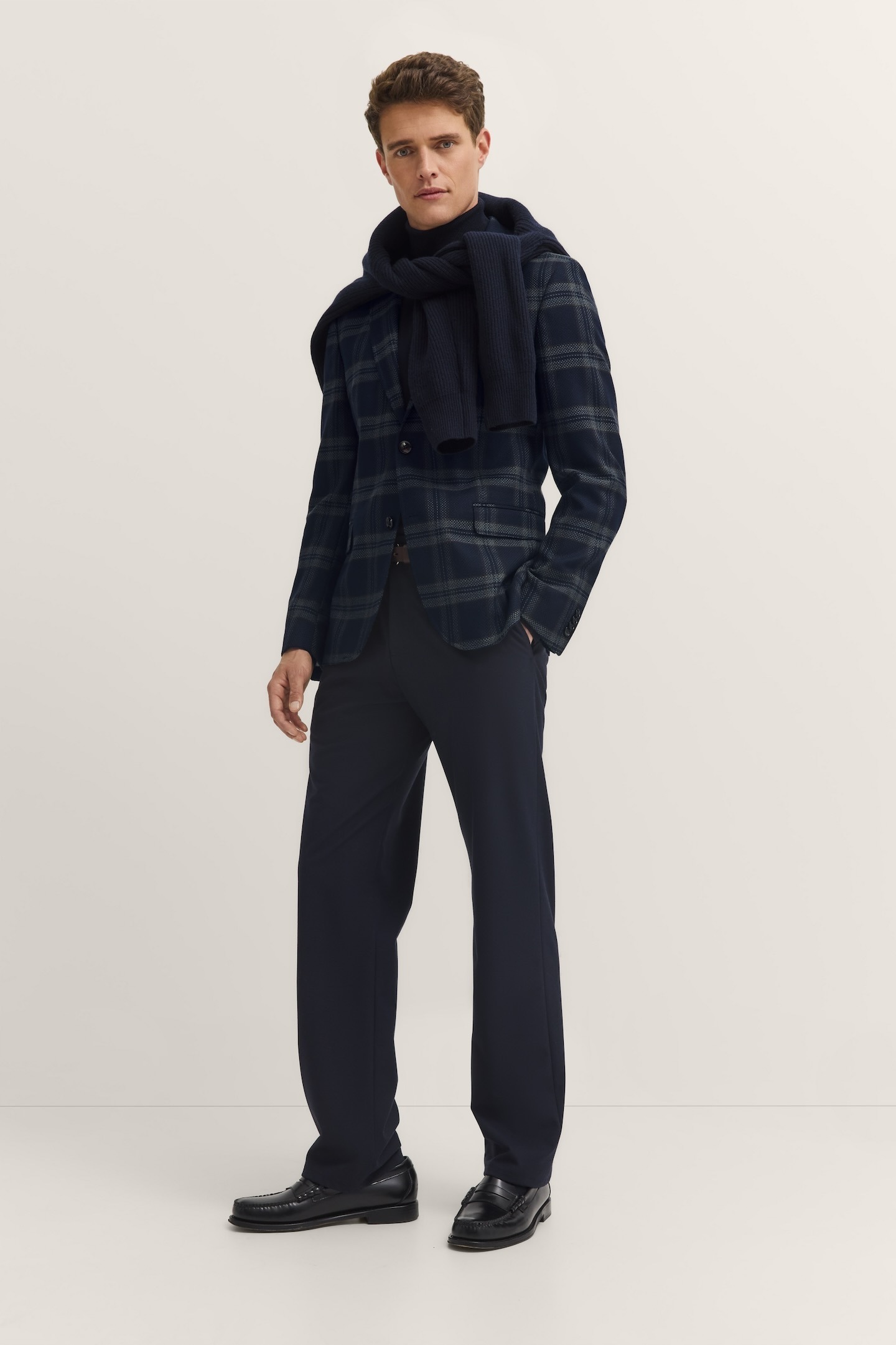 bugatti Sakko »Modern Fit«, mit Stretch-Futter & Glencheck