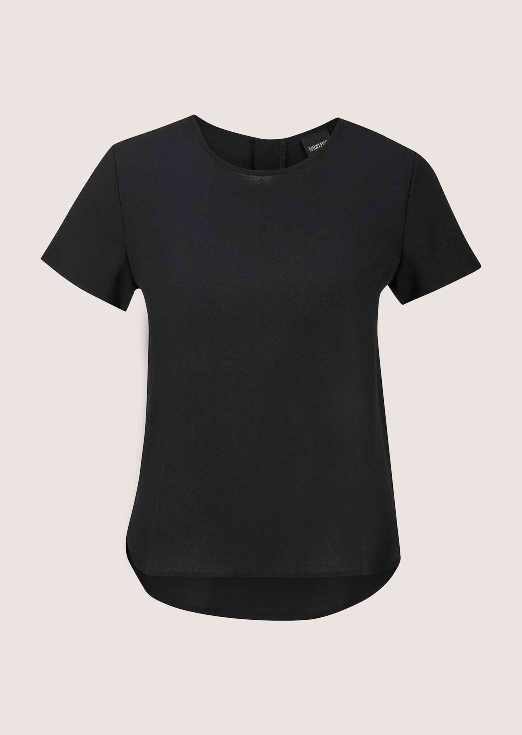 MADELEINE "Blusenshirt Sommerbluse mit Reißverschluss" Reißverschluss am Rücken
