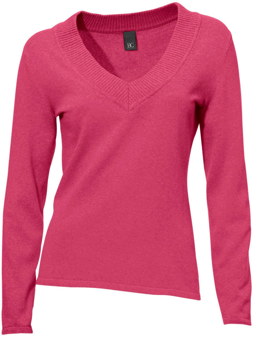 HEINE V-Pullover Knit Sweater Pink 38 3