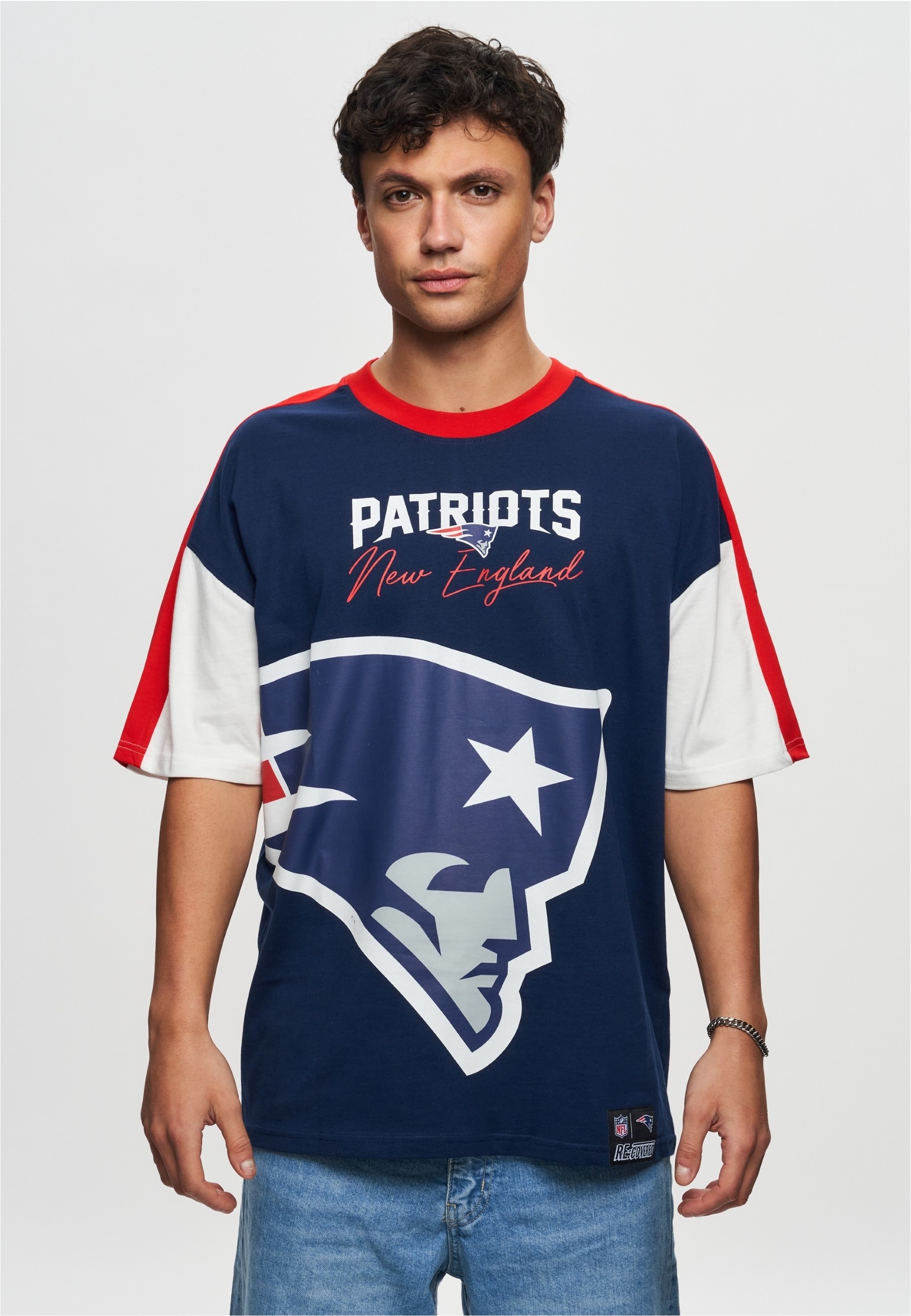 Recovered T-Shirt "NFL Patriots New England Cut and Sew Oversized" 1 Stk. t günstig online kaufen