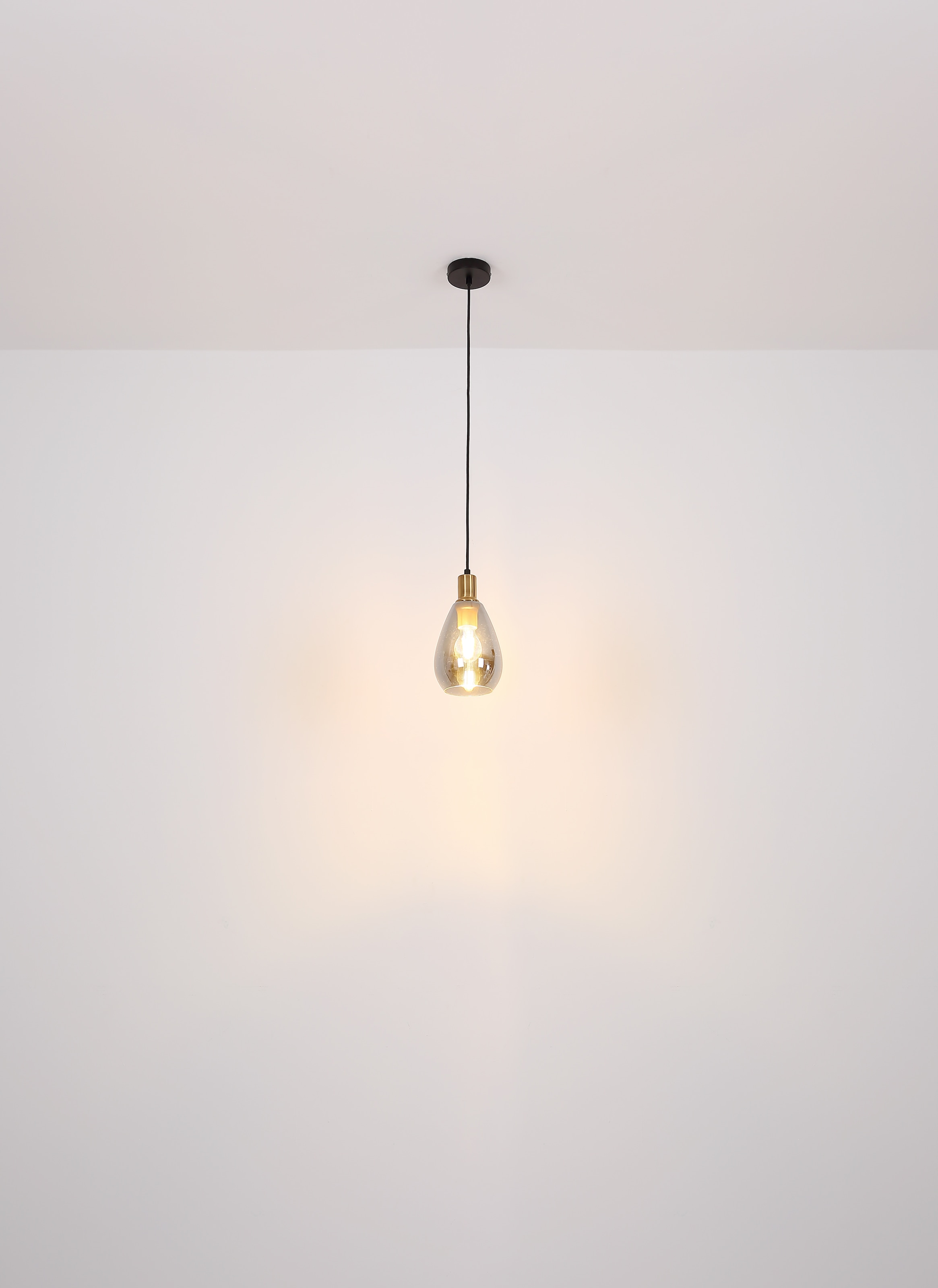 GLOBO LIGHTING Hängeleuchte »FANNI« E27 1 Stk. Hängeleuchte für Esszimmer Rauchglas modern