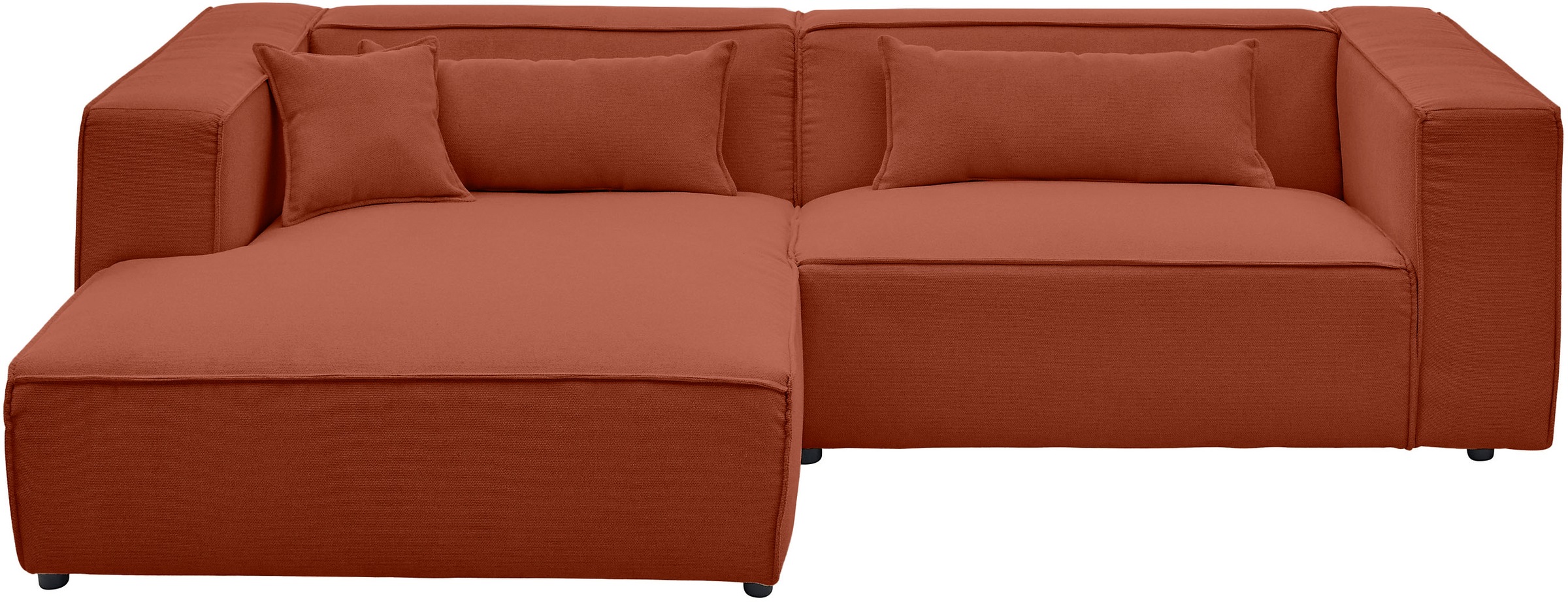 LeGer Home by Lena Gercke Ecksofa "PIARA mit Kedernaht, Cord, Leinenoptik o günstig online kaufen