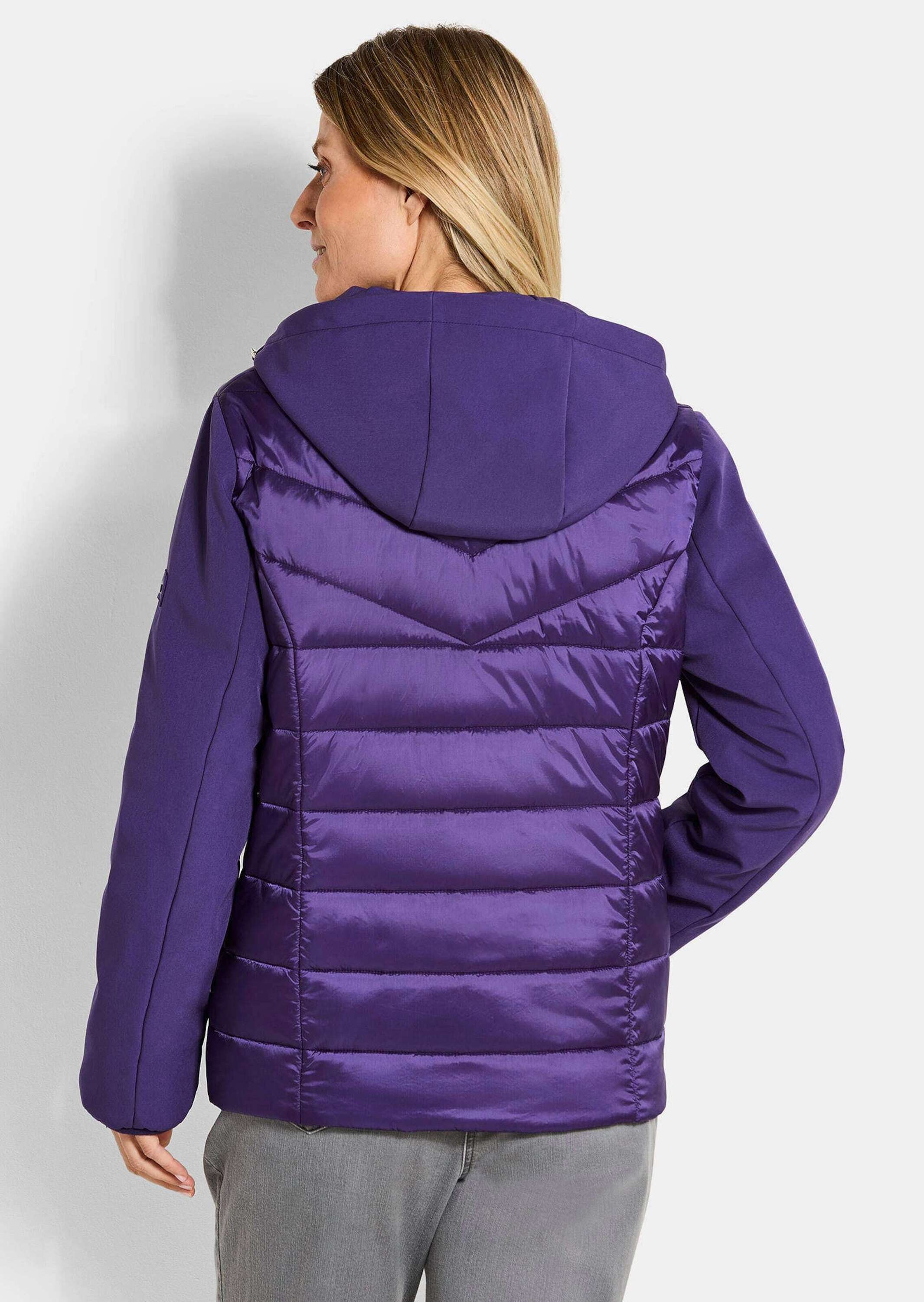 GOLDNER Kurzjacke »Kurzgröße Steppjacke mit Ärmeln aus Softshell«