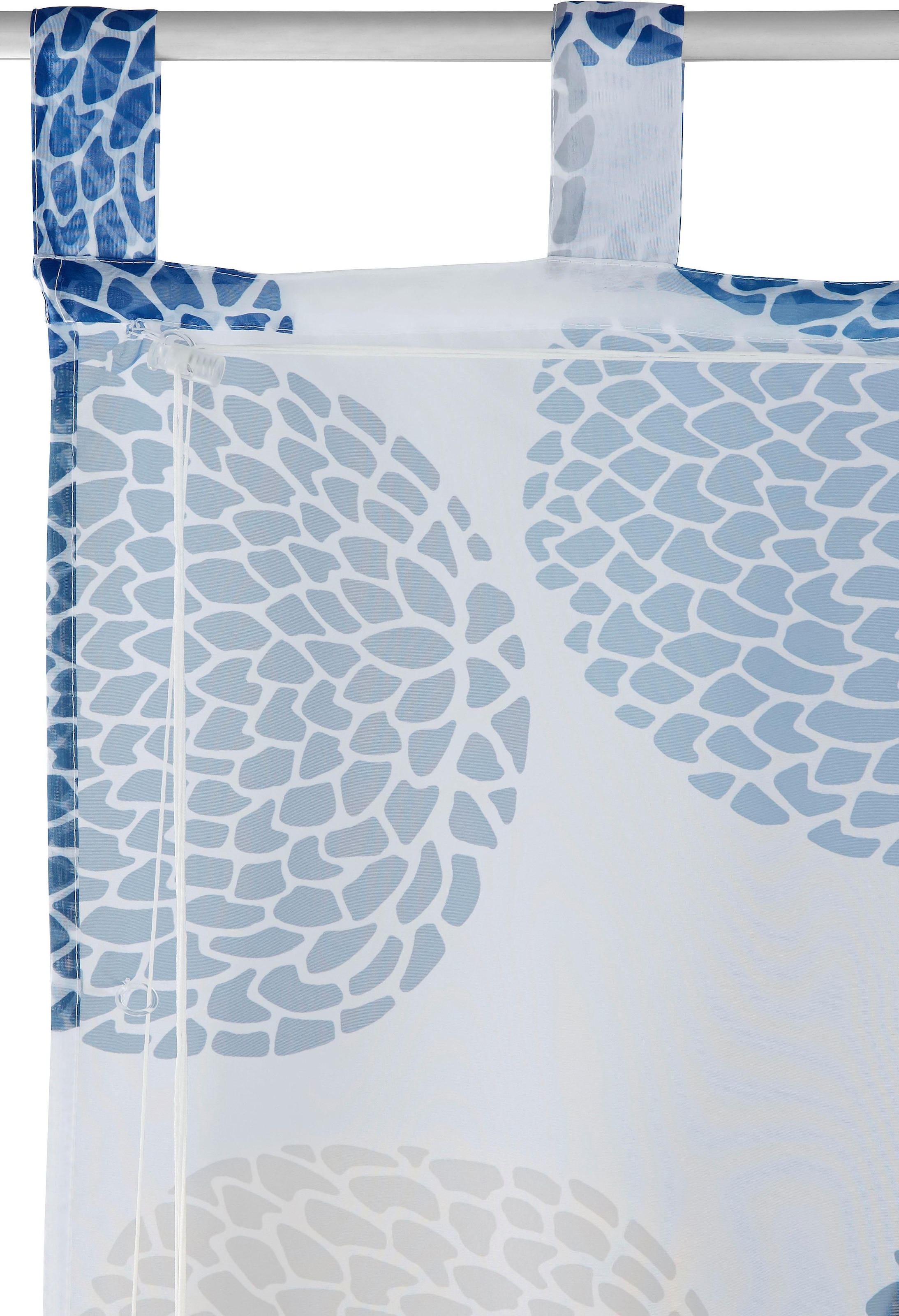 my home Raffrollo »Belem«, mit Schlaufen, Transparent, Voile, Polyester