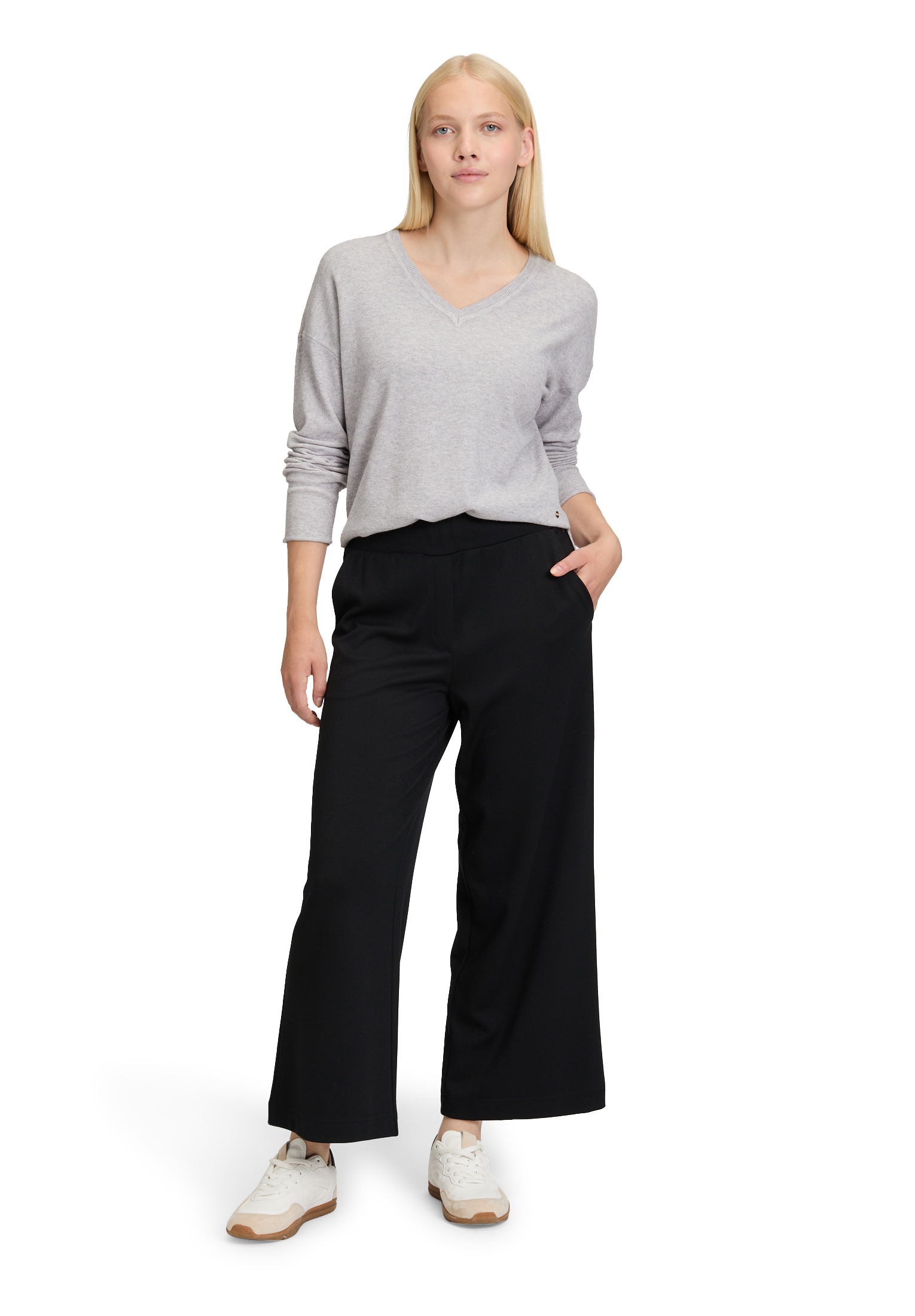 Betty&Co Strickpullover »Betty & Co Damen Strickpullover mit V-Ausschnitt«, (1 tlg.)