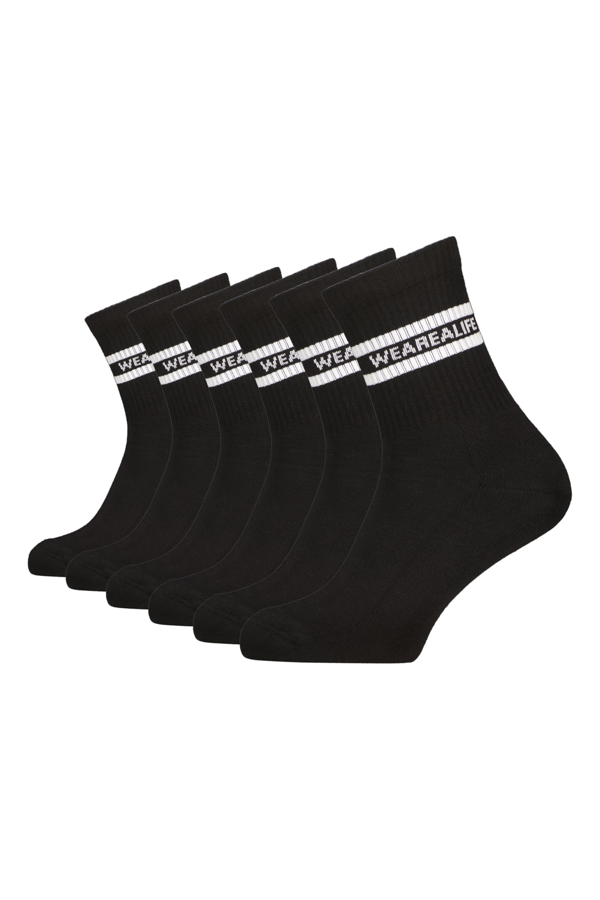 Alife & Kickin lange Sportsocken mit Streifen, aus Baumwolle mit weichem Bund