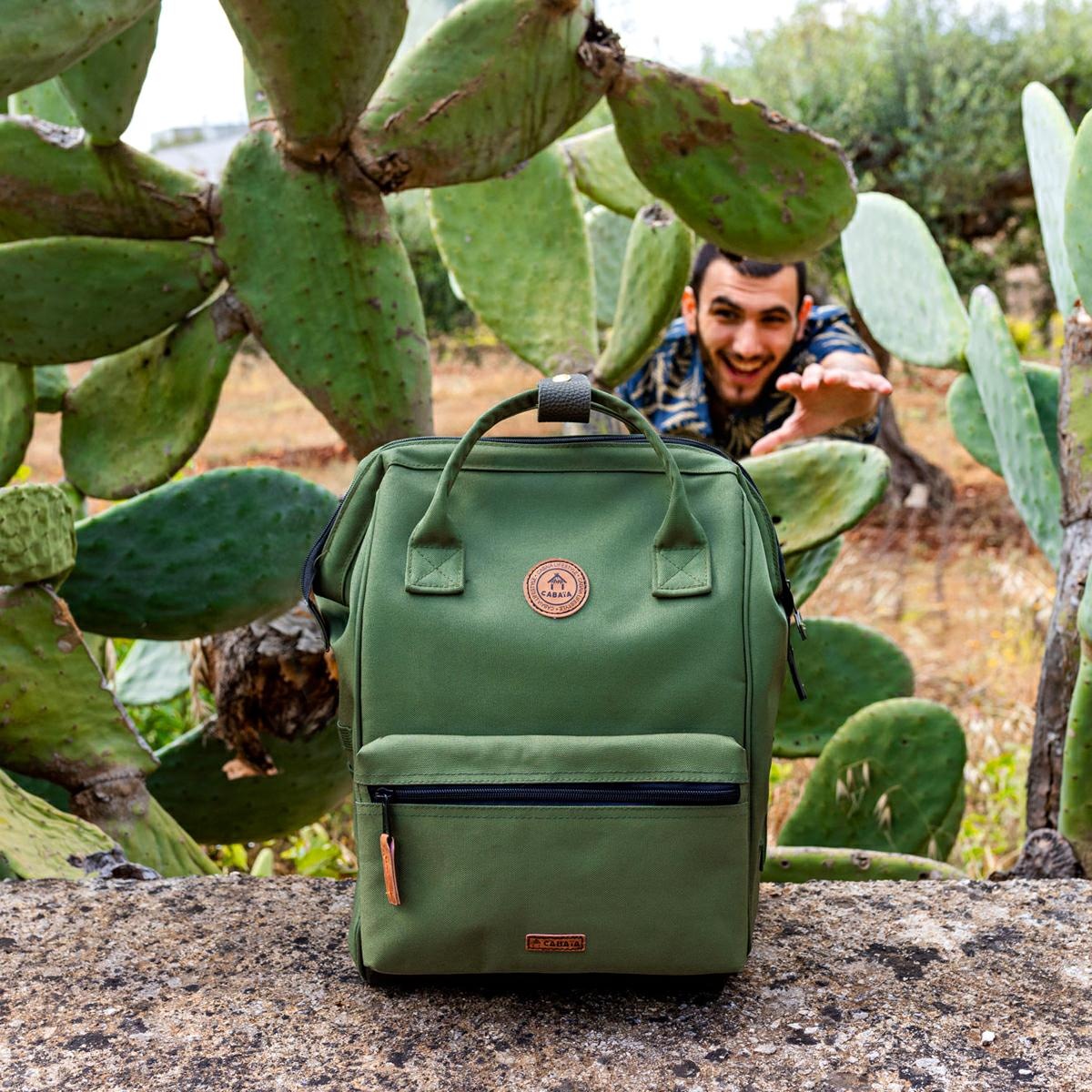 CABAIA Tagesrucksack »Small«, Cityrucksack mit austauschbaren Vordertaschen