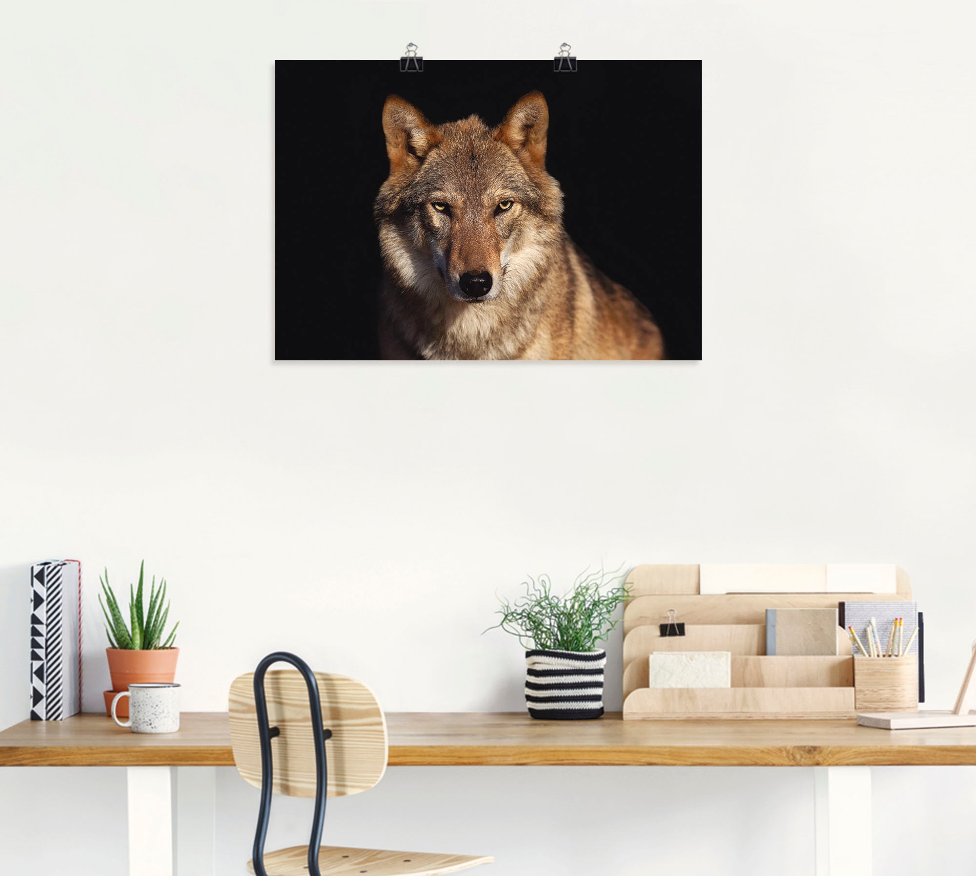 Artland Poster "Wolf", Wildtiere, (1 St.), als Alubild, Leinwandbild, Wanda günstig online kaufen