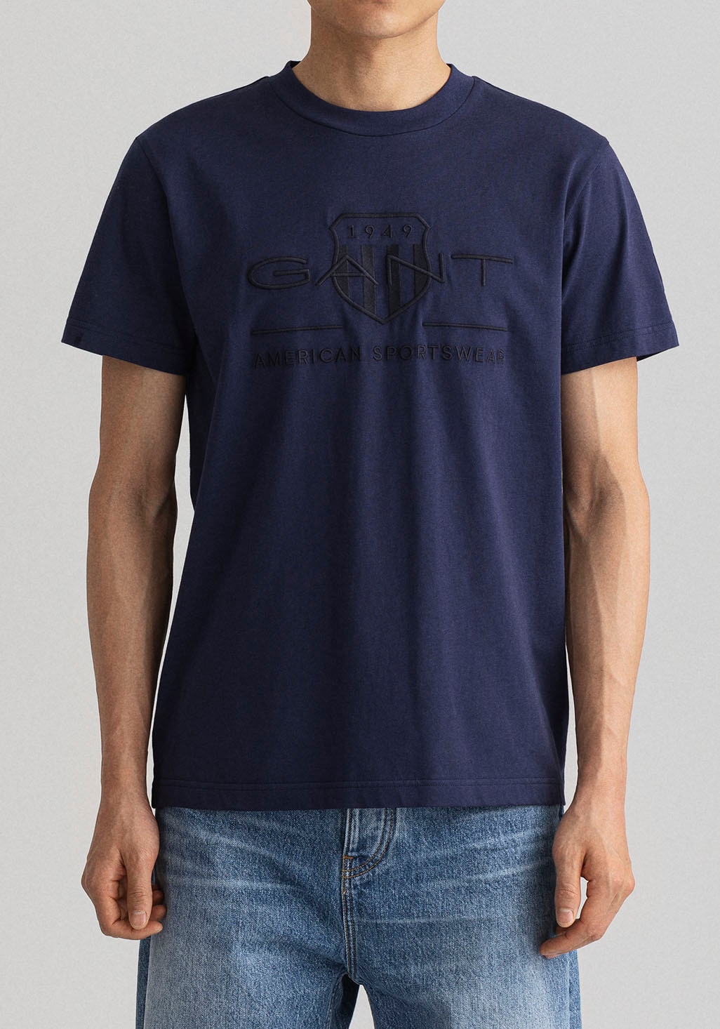 T-Shirt »D.1 GANT PRIDE PIQUE«, mit Logostickerei auf der Brust