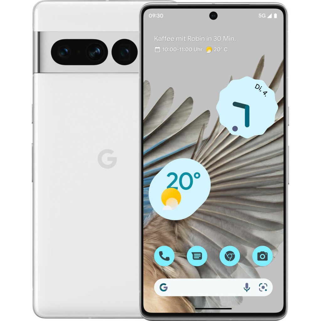 Google Smartphone »Pixel 7 Pro«, Snow, 17,02 cm/6,7 Zoll, 128 GB Speicherplatz, 50 MP Kamera