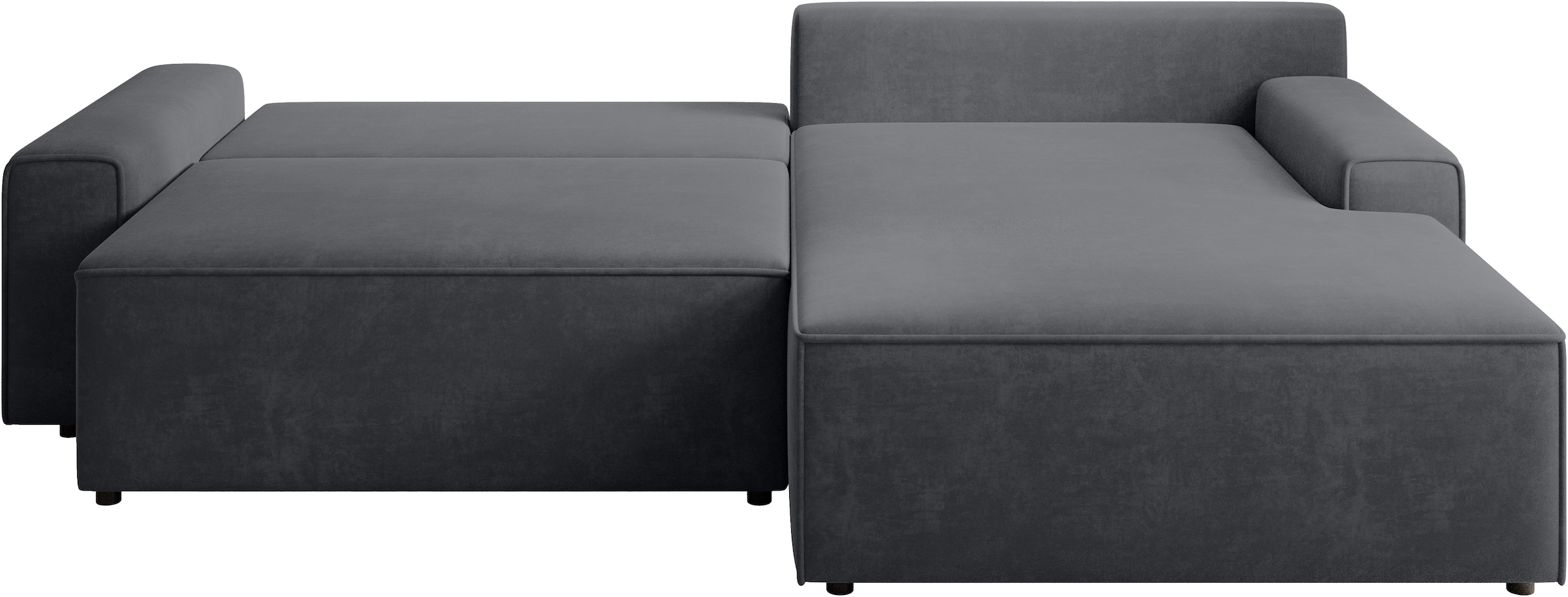 TRENDMANUFAKTUR Ecksofa »Challenge, Schlafsofa mit Bettkasten, Couch in L-Form, Breite 245 cm«, Recamiere beidseitig montierbar, auch in trendigem Cordstoff