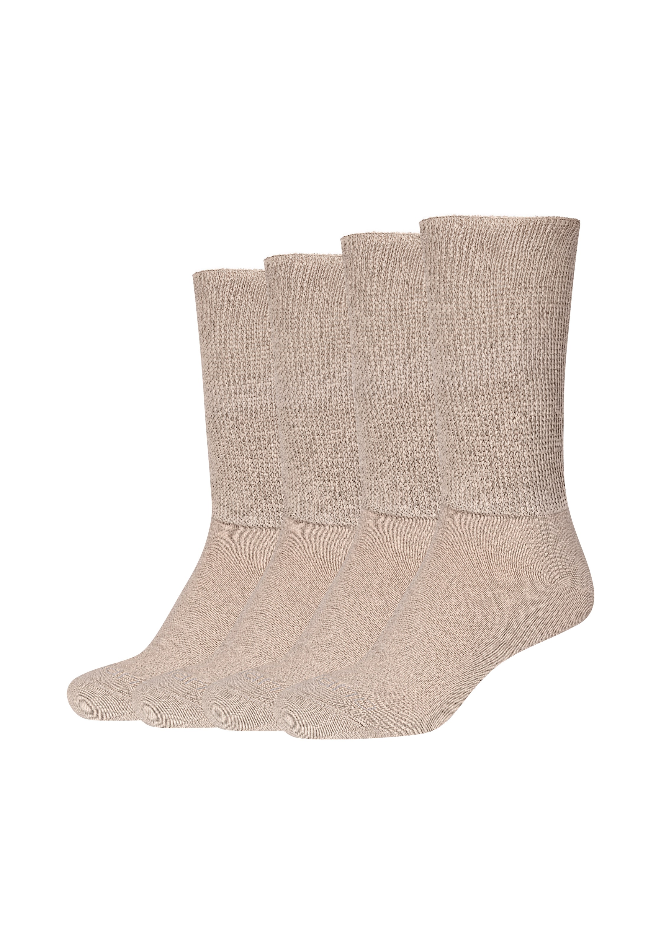 Camano Socken »Comfort Plus Diabetiker«, (4er Pack), mit besonders Venen-freundlichem Material