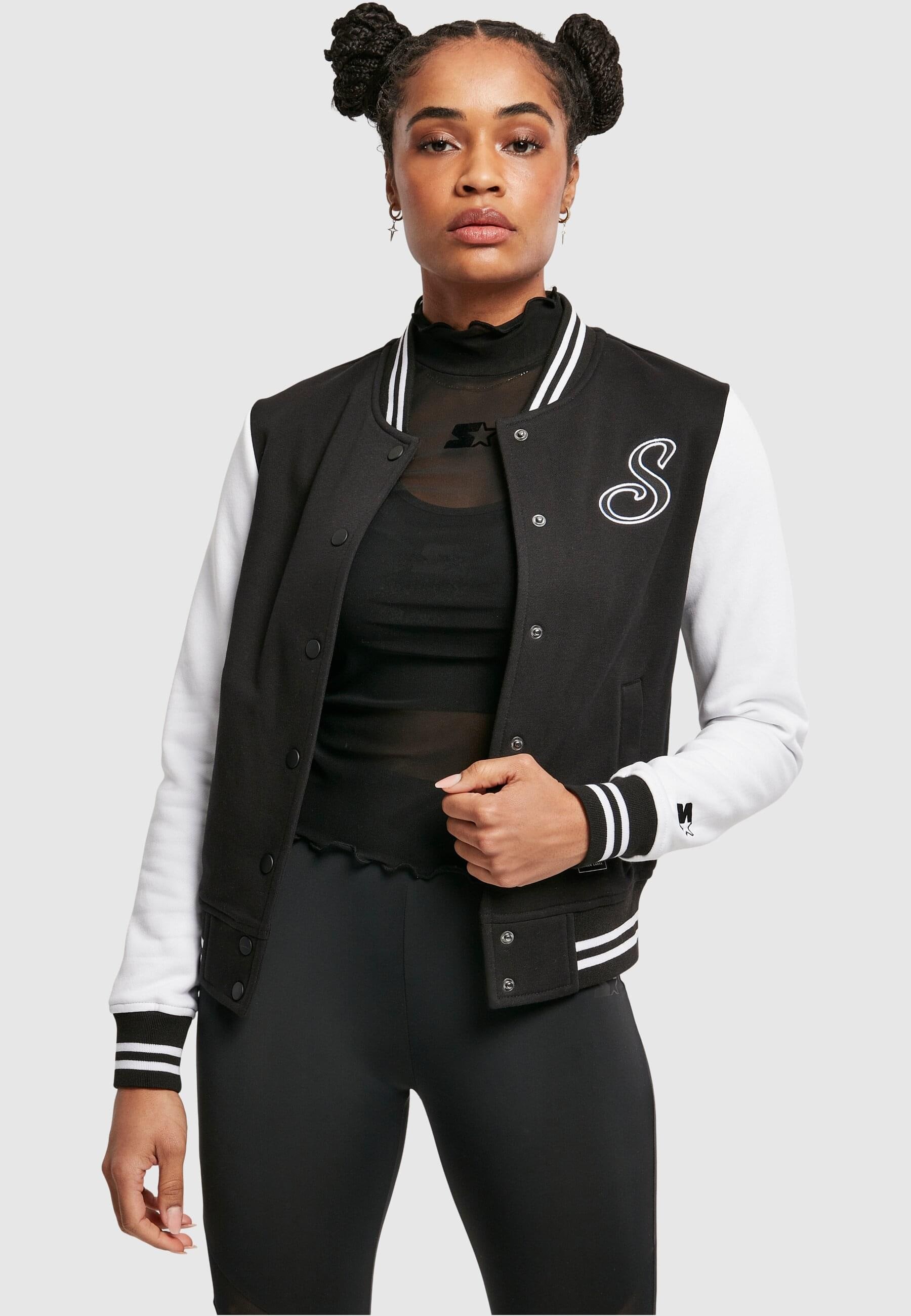 Starter Black Label Collegejacke »Starter Black Label Damen Ladies Starter Sweat College Jacket«, (1 St.), ohne Kapuze