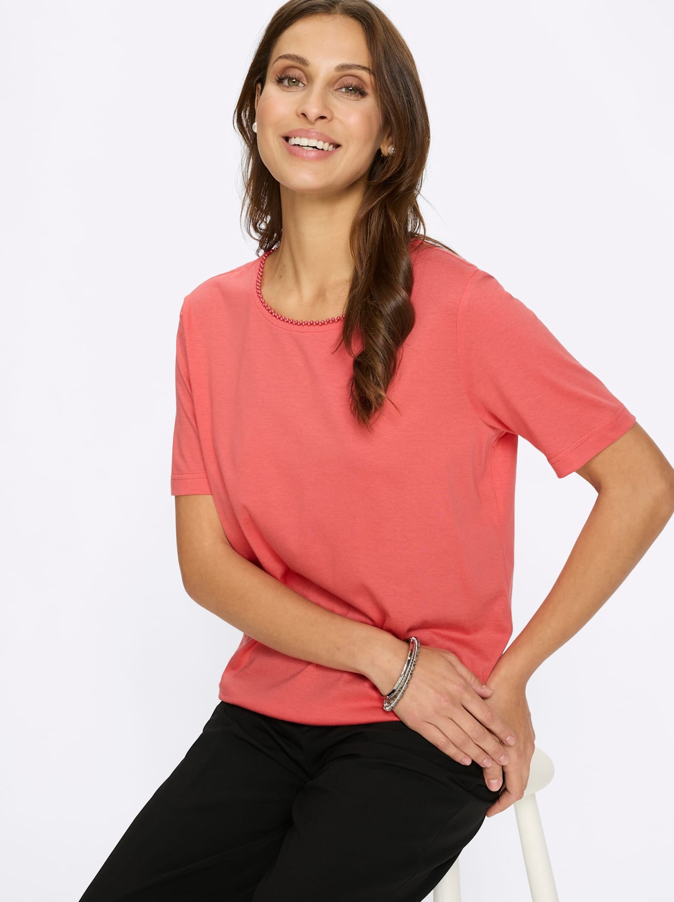 Lady Rundhalsshirt »Rundhals-Shirt« 1 tlg.