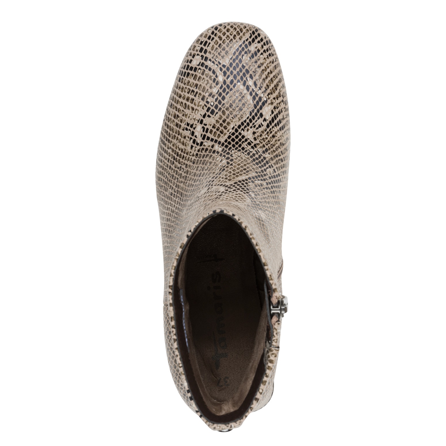 Tamaris Stiefelette, Blockabsatz, Partystiefelette in cooler und angesagter Snake-Optik