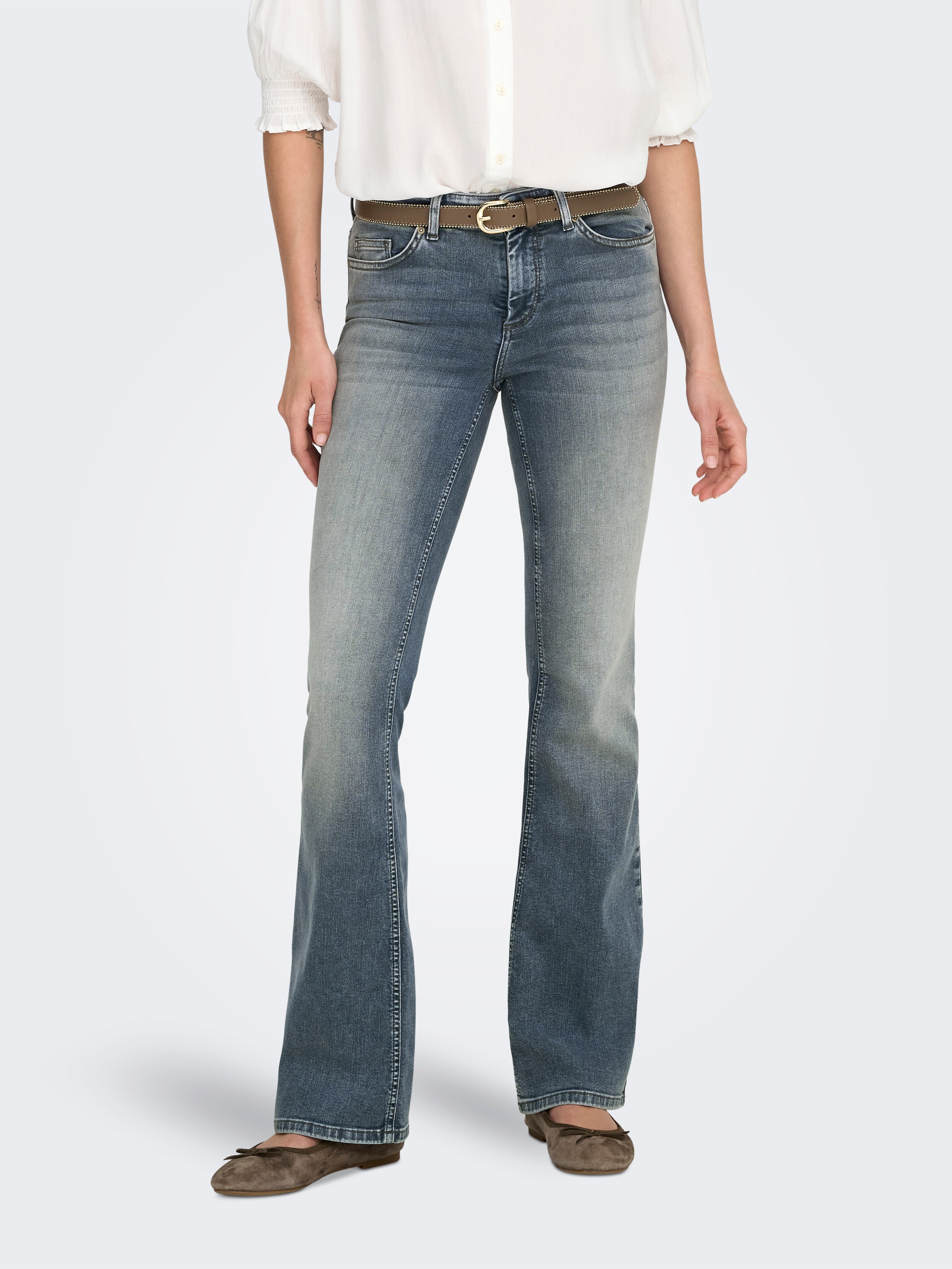 ONLY Bootcut-Jeans "ONLBLUSH MID FLARED DNM REA570" günstig online kaufen