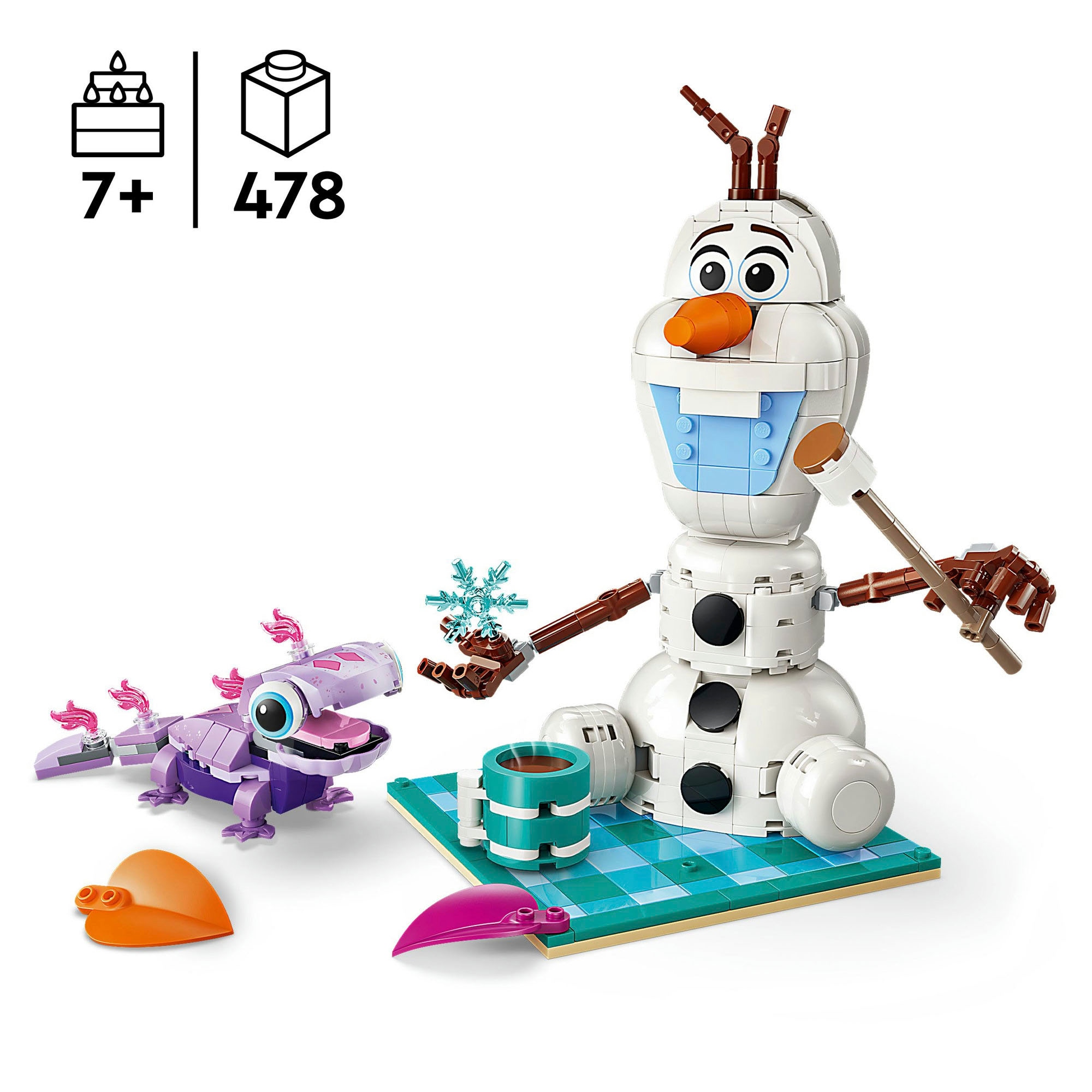 LEGO® Konstruktionsspielsteine »Picknickspaß mit Olaf und Bruni (43287), LEGO Disney Princess« Made in Europe